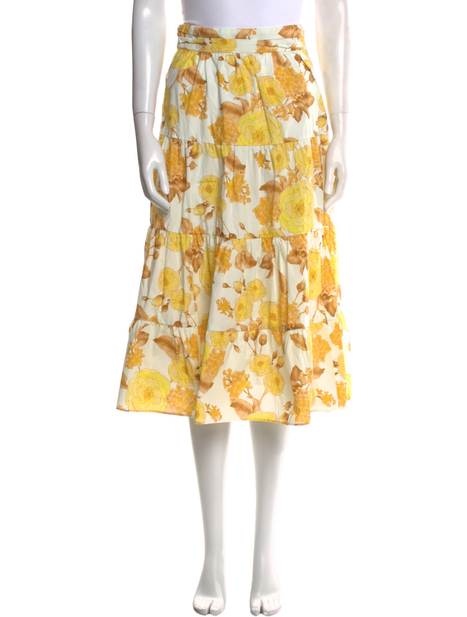 BA&SH Floral Print Midi Length Skirt w/ Tags