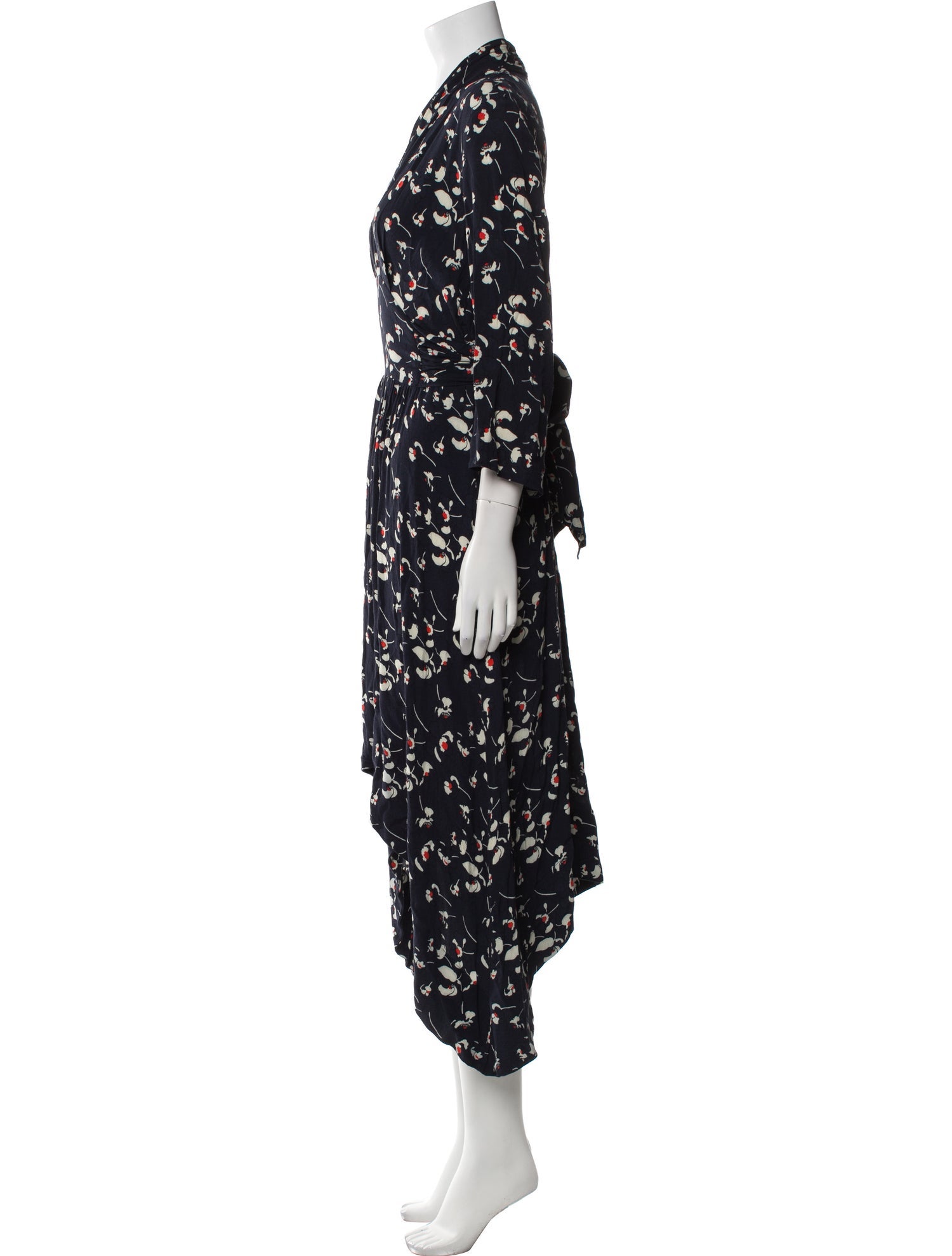 BA&SH Floral Print Long Dress