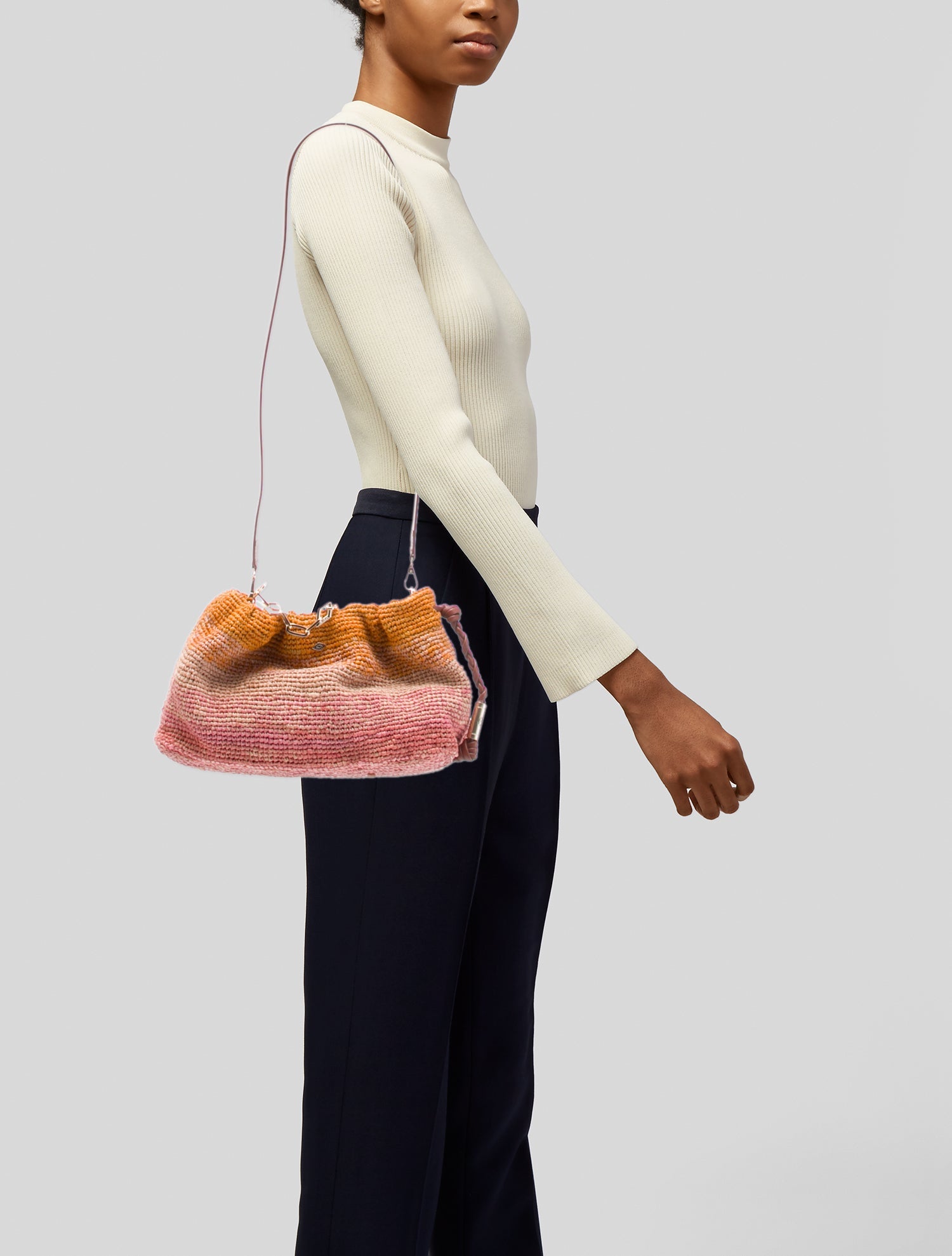 BA&SH Raffia Top Handle Bag w/ Tags