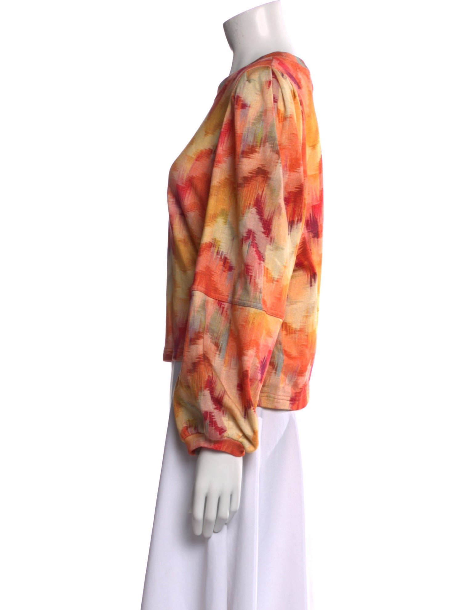 BA&SH Printed Crew Neck Blouse