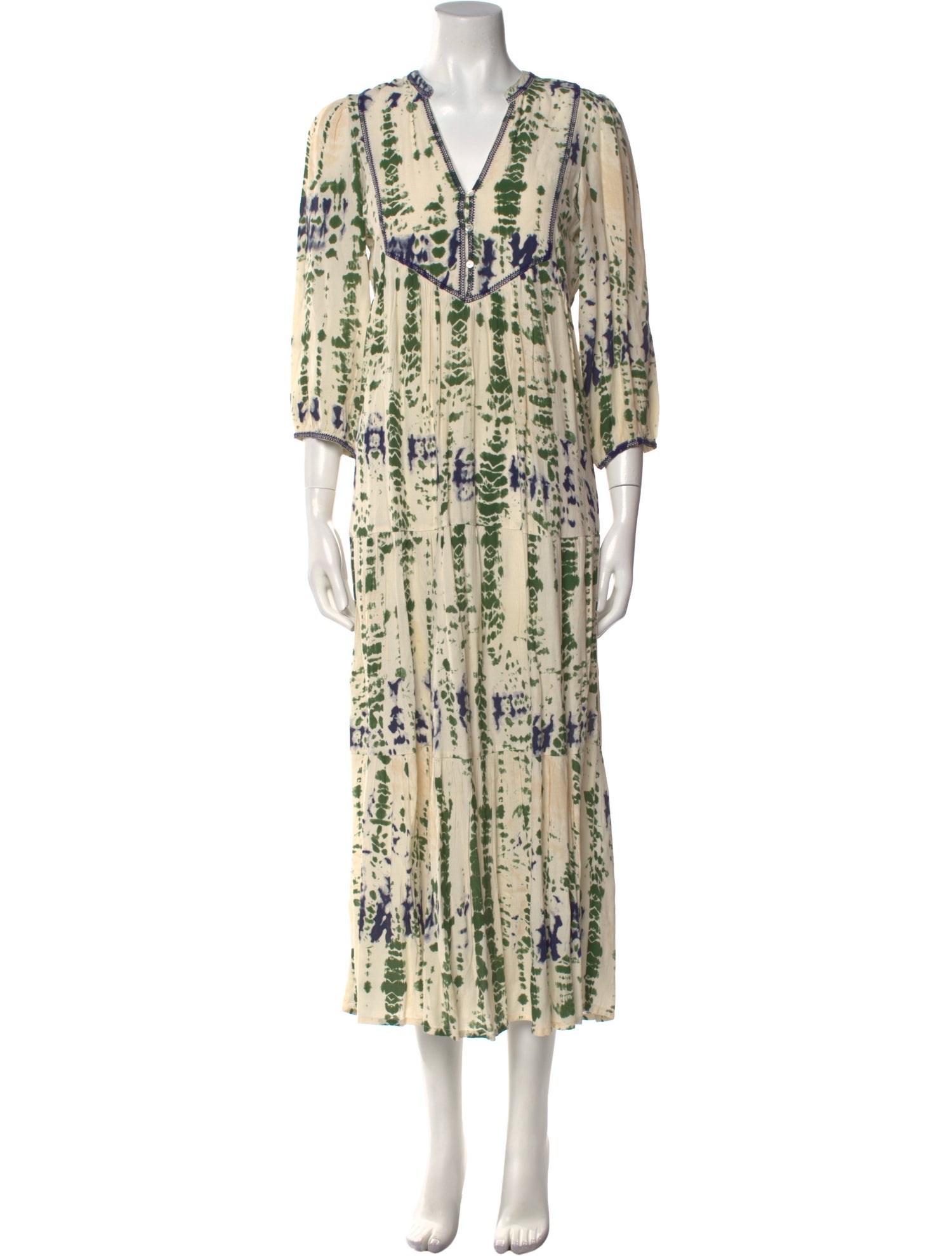 BA&SH Printed Long Dress
