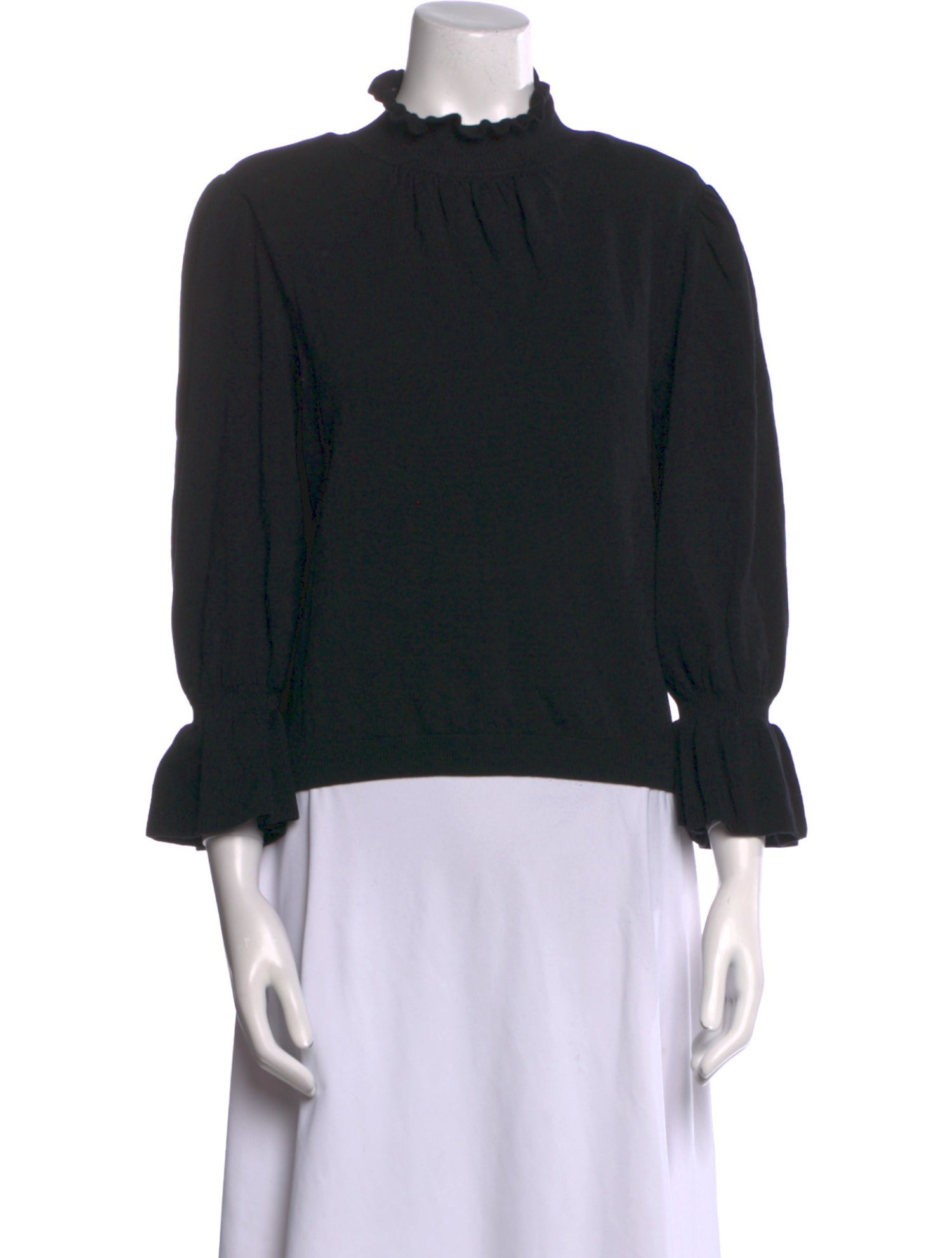 BA&SH Mock Neck Long Sleeve Sweatshirt