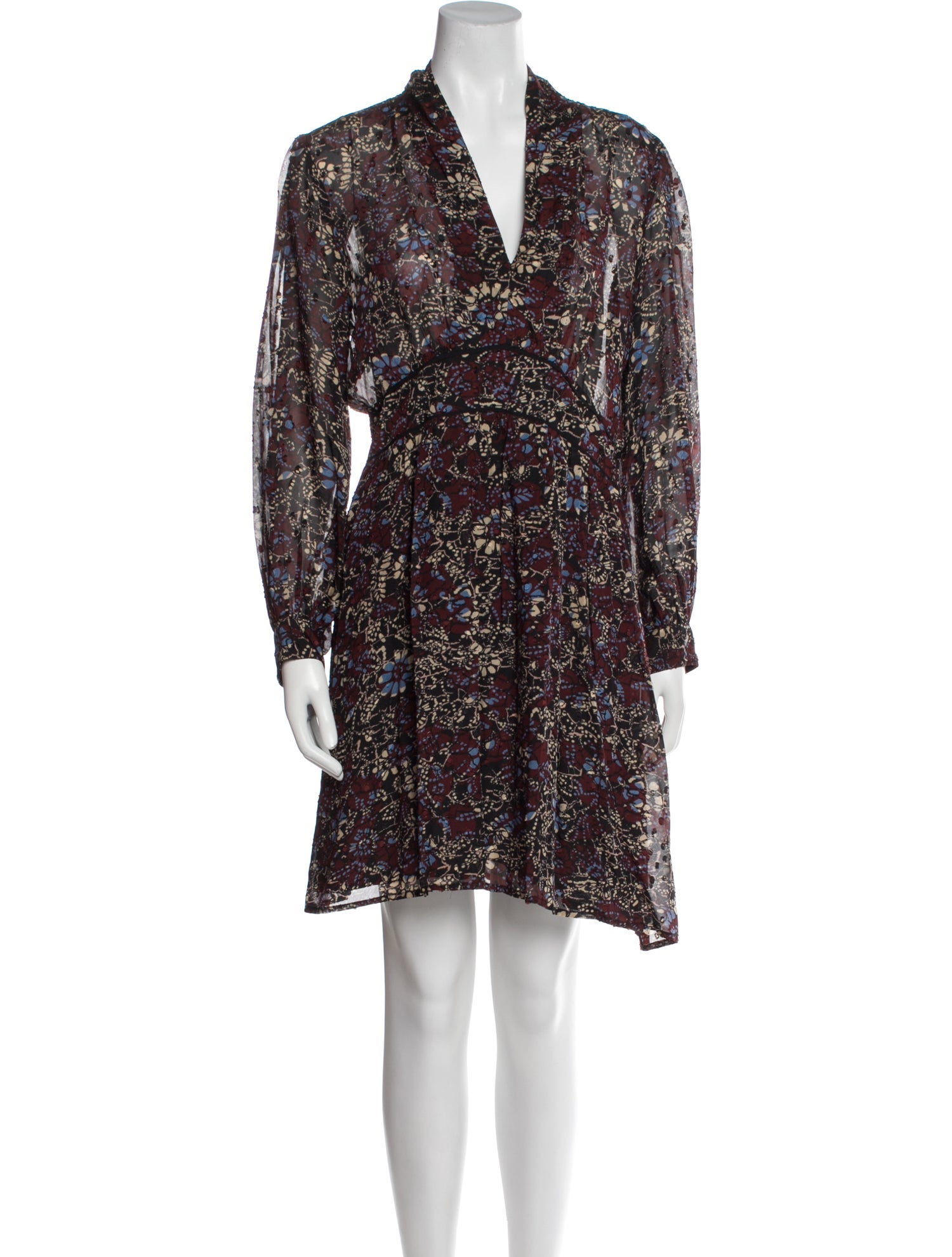 BA&SH Floral Print Mini Dress