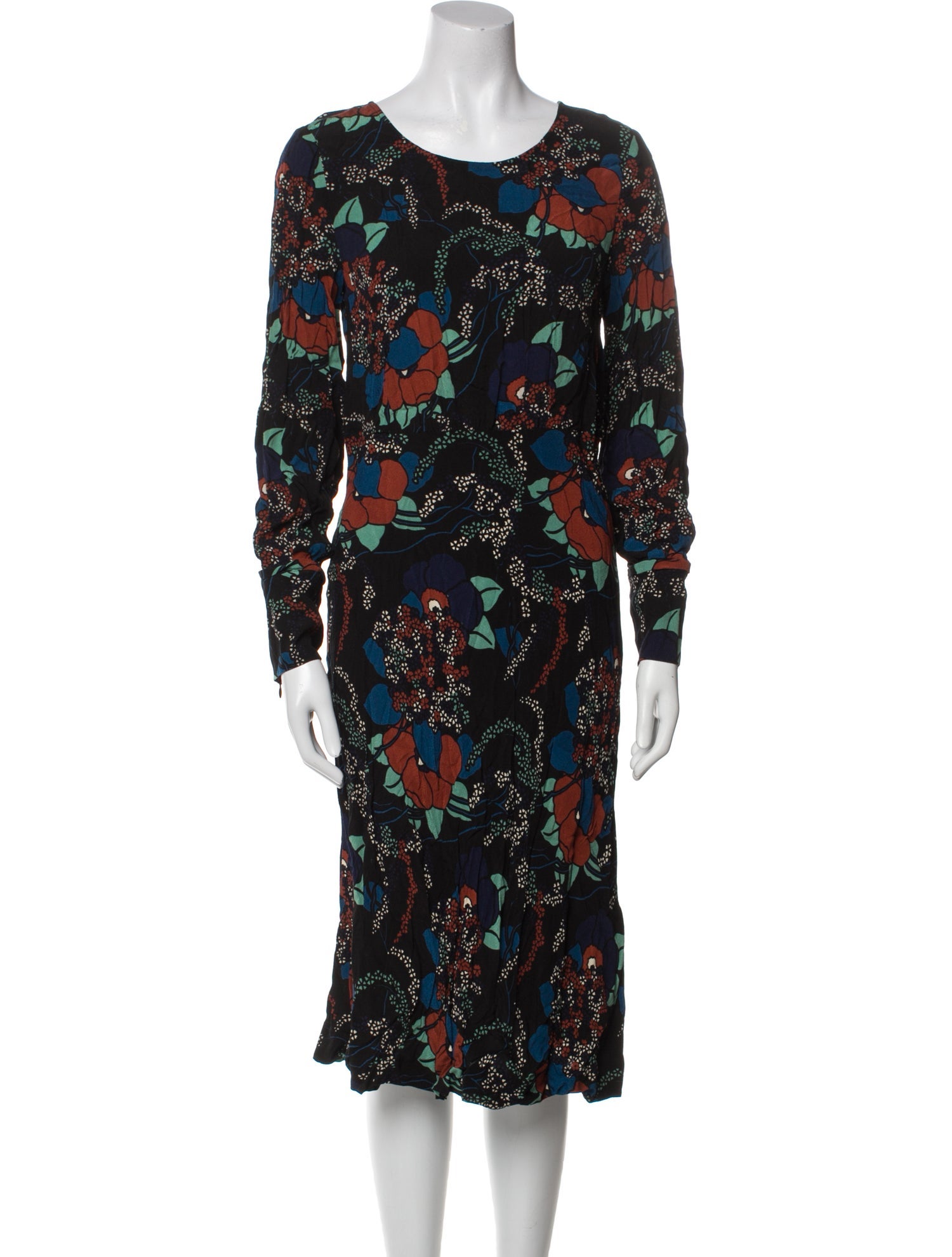 BA&SH Printed Knee-Length Dress