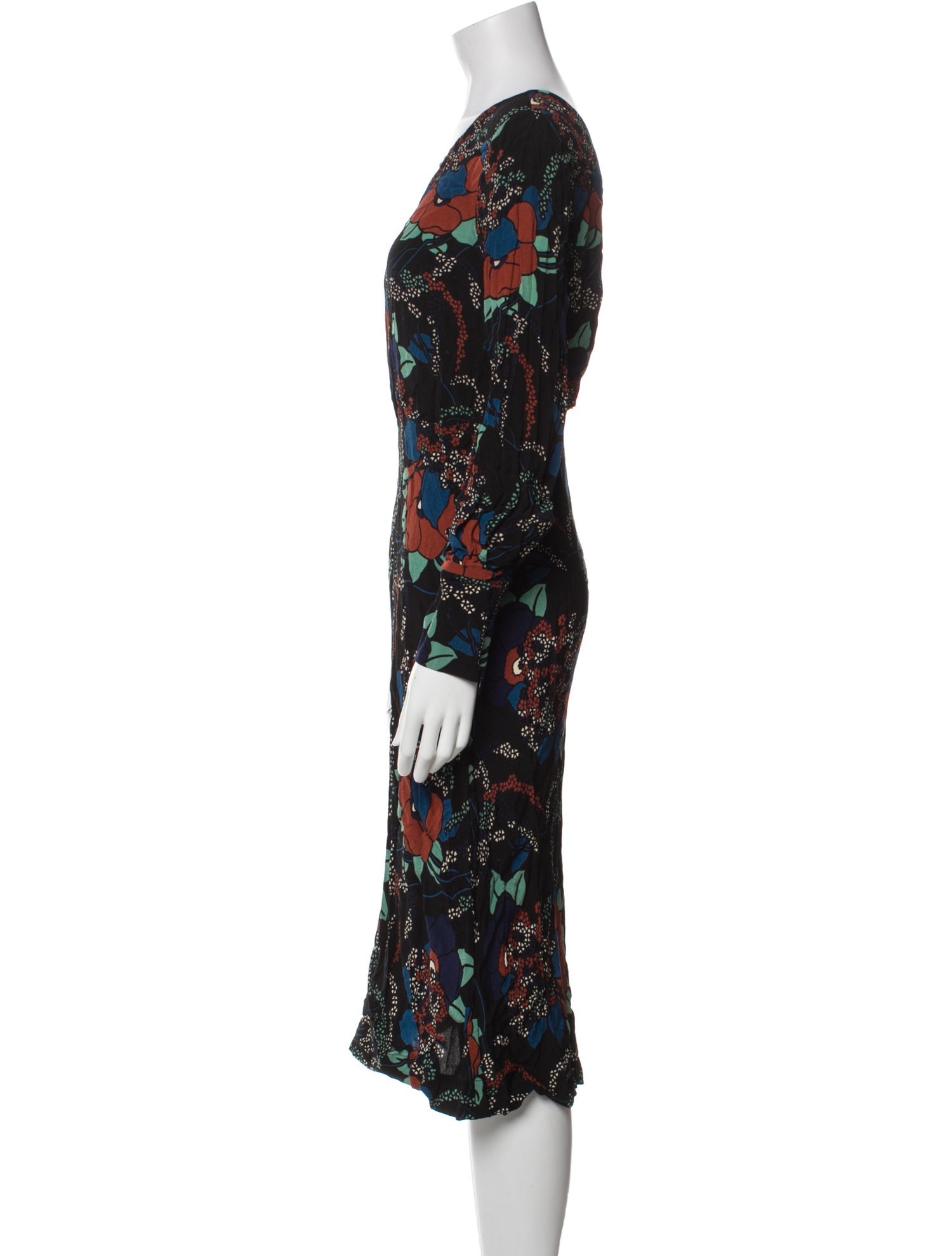 BA&SH Printed Knee-Length Dress