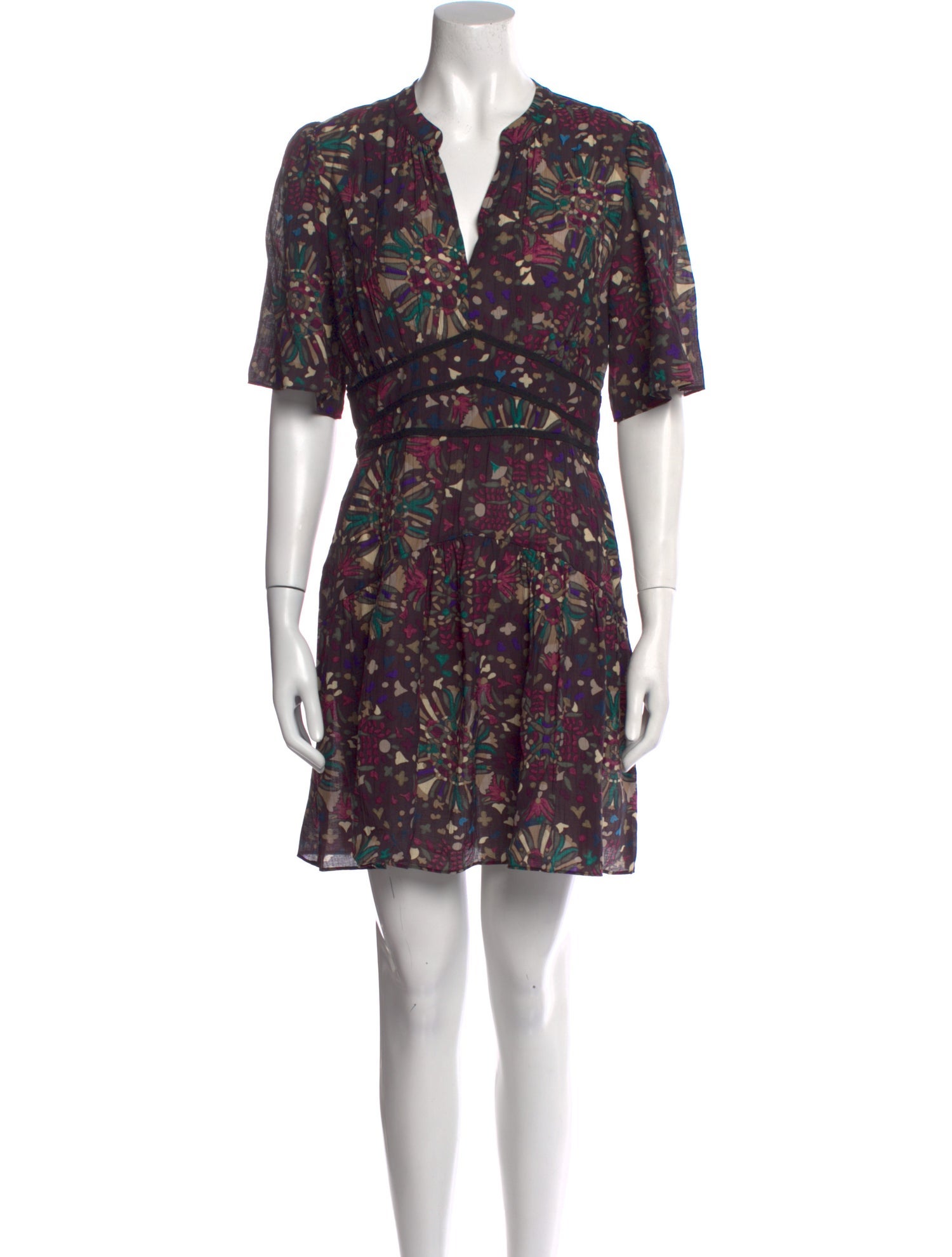 BA&SH Floral Print Mini Dress