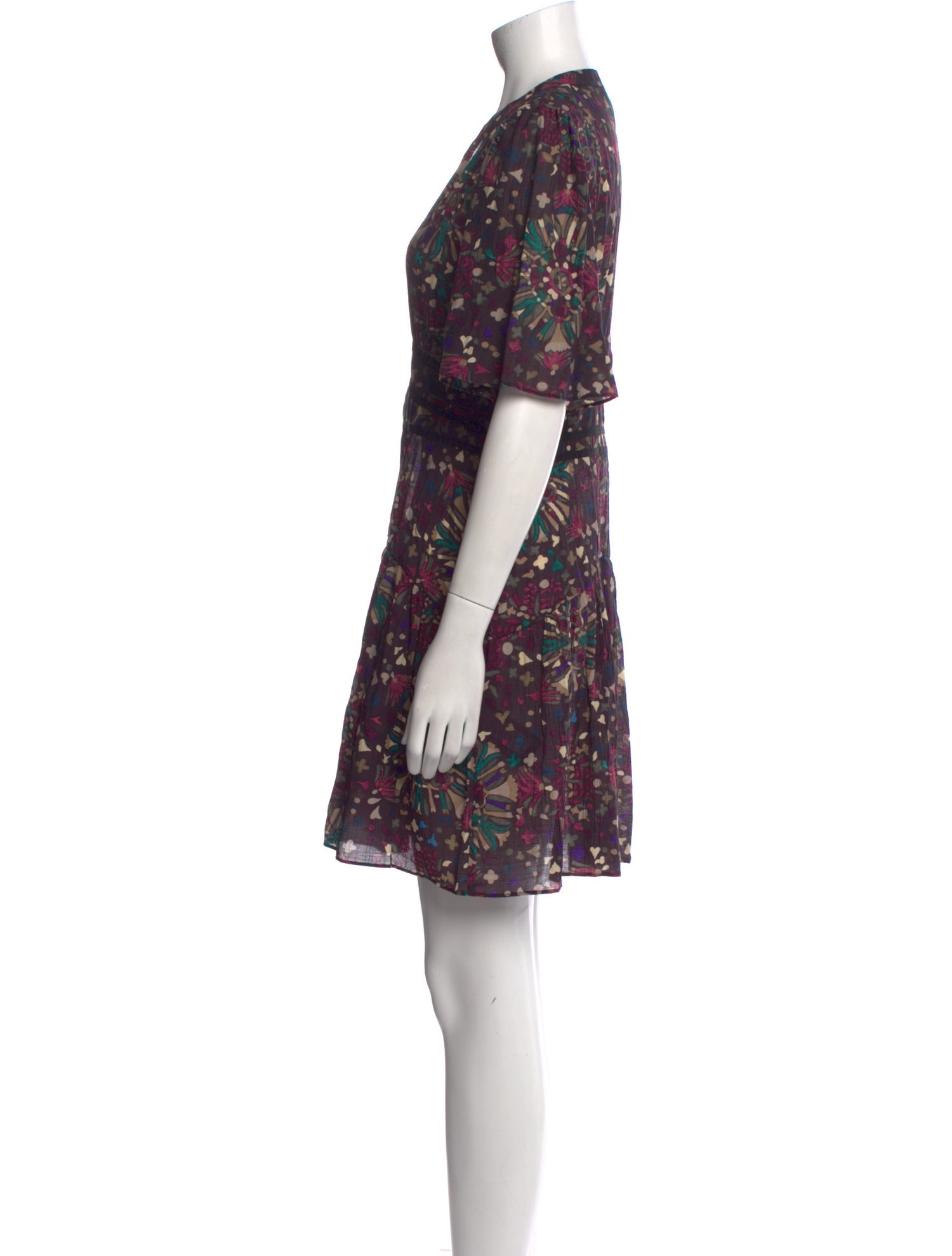 BA&SH Floral Print Mini Dress