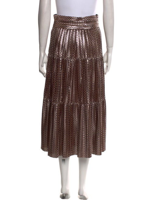 BA&SH Pleated Accents Midi Length Skirt