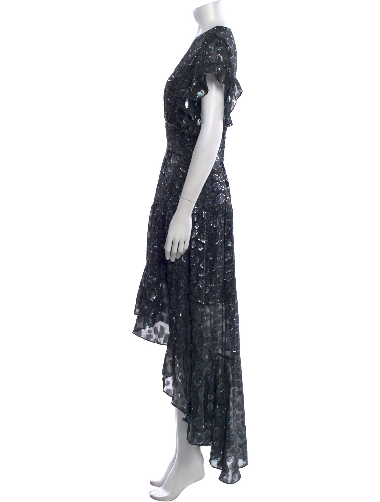 BA&SH Silk Long Dress
