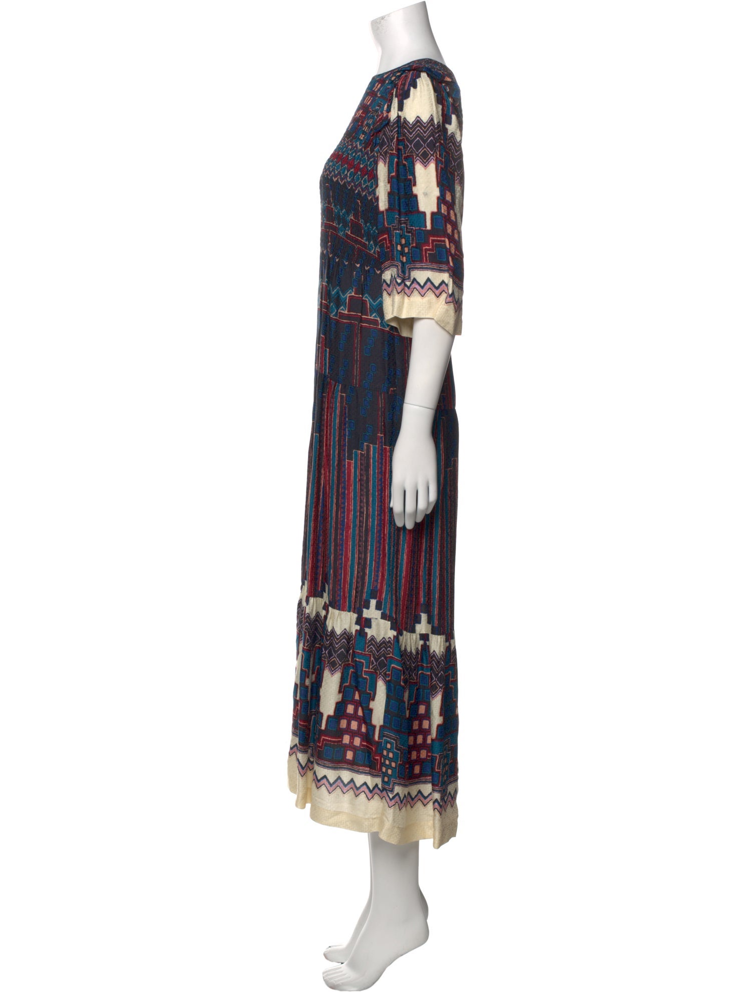 BA&SH Printed Long Dress