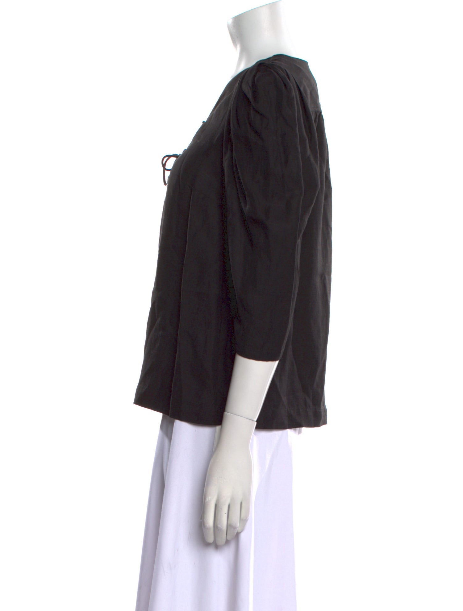 BA&SH V-Neck Three-Quarter Sleeve Blouse