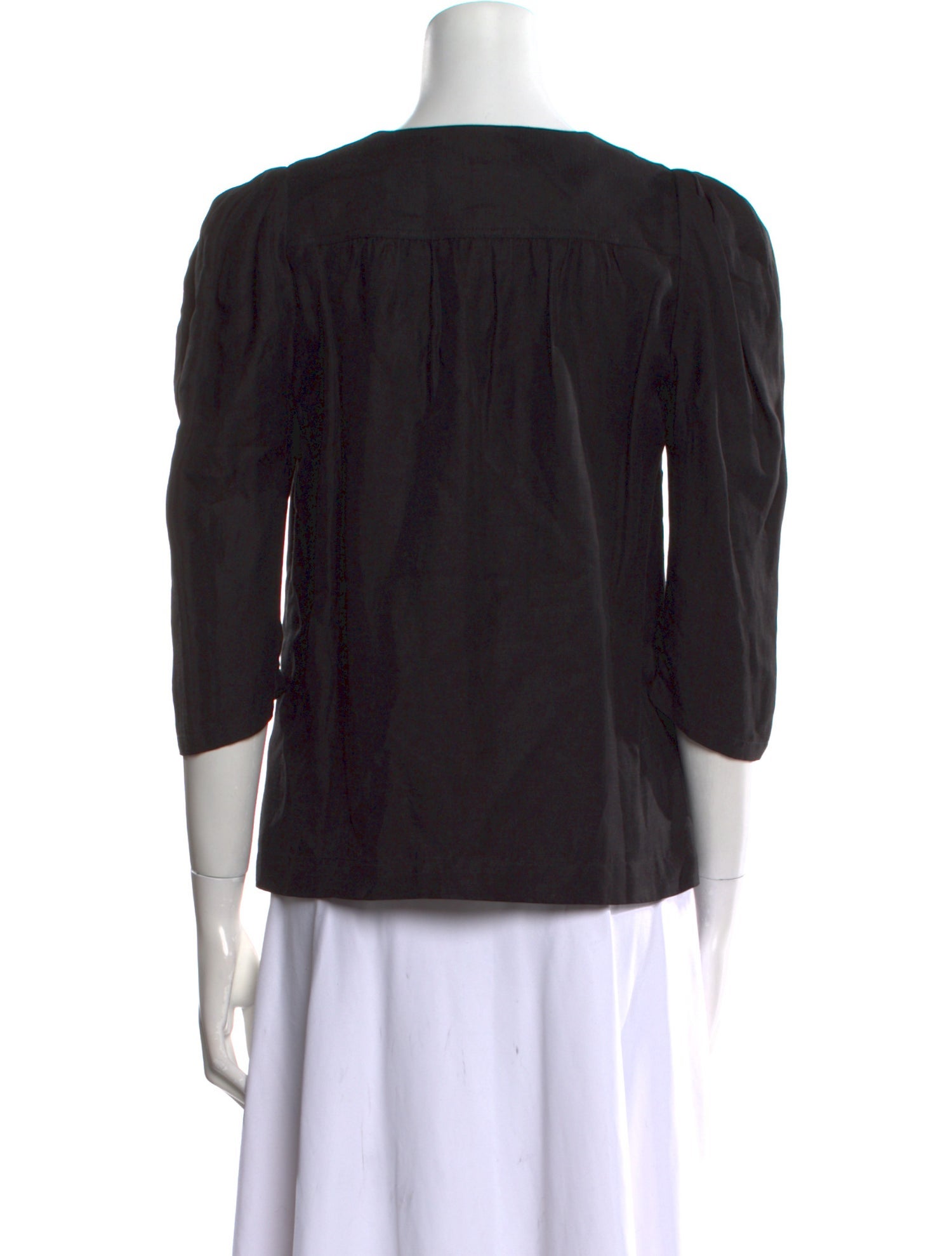 BA&SH V-Neck Three-Quarter Sleeve Blouse