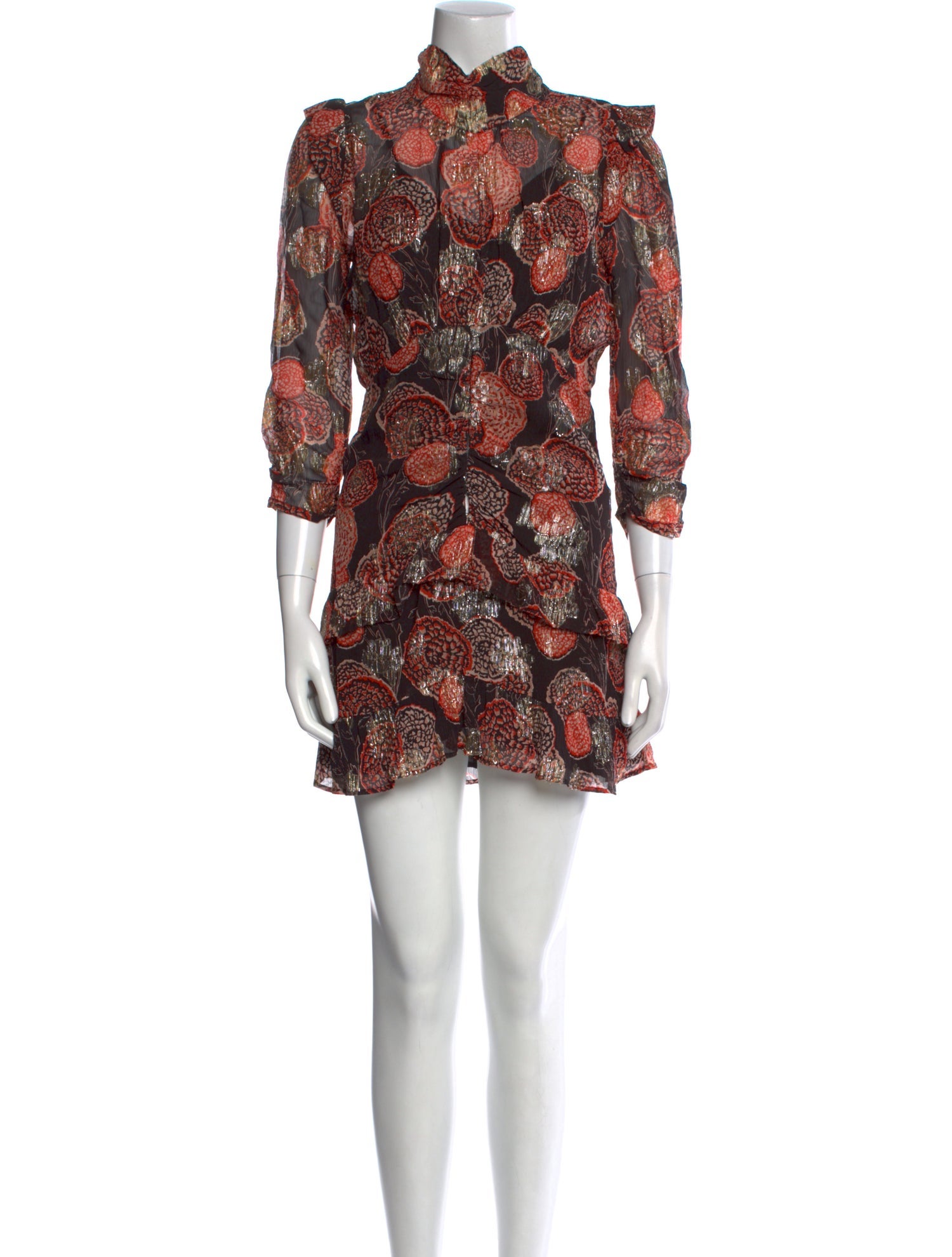 BA&SH Paisley Print Mini Dress