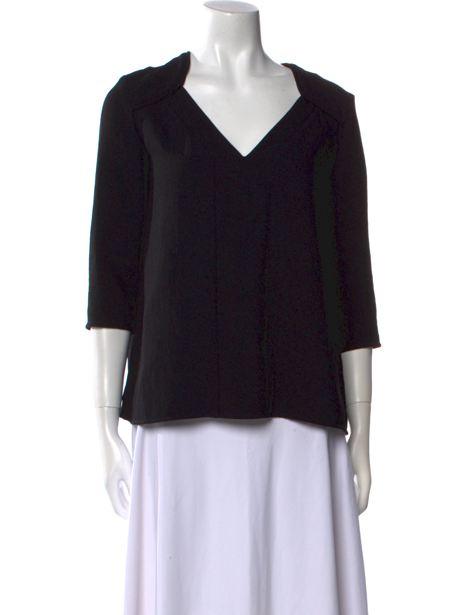 BA&SH V-Neck Three-Quarter Sleeve Blouse