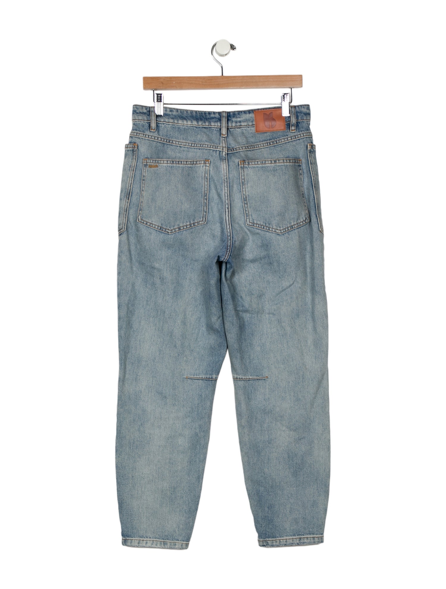 BA&SH High-Rise Straight Leg Jeans