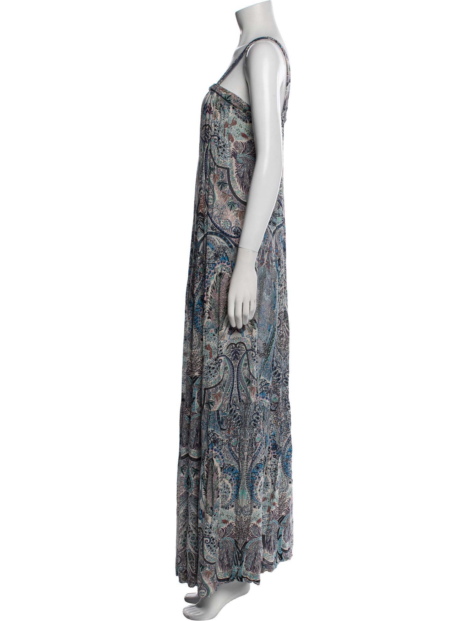 BA&SH Paisley Print Midi Length Dress