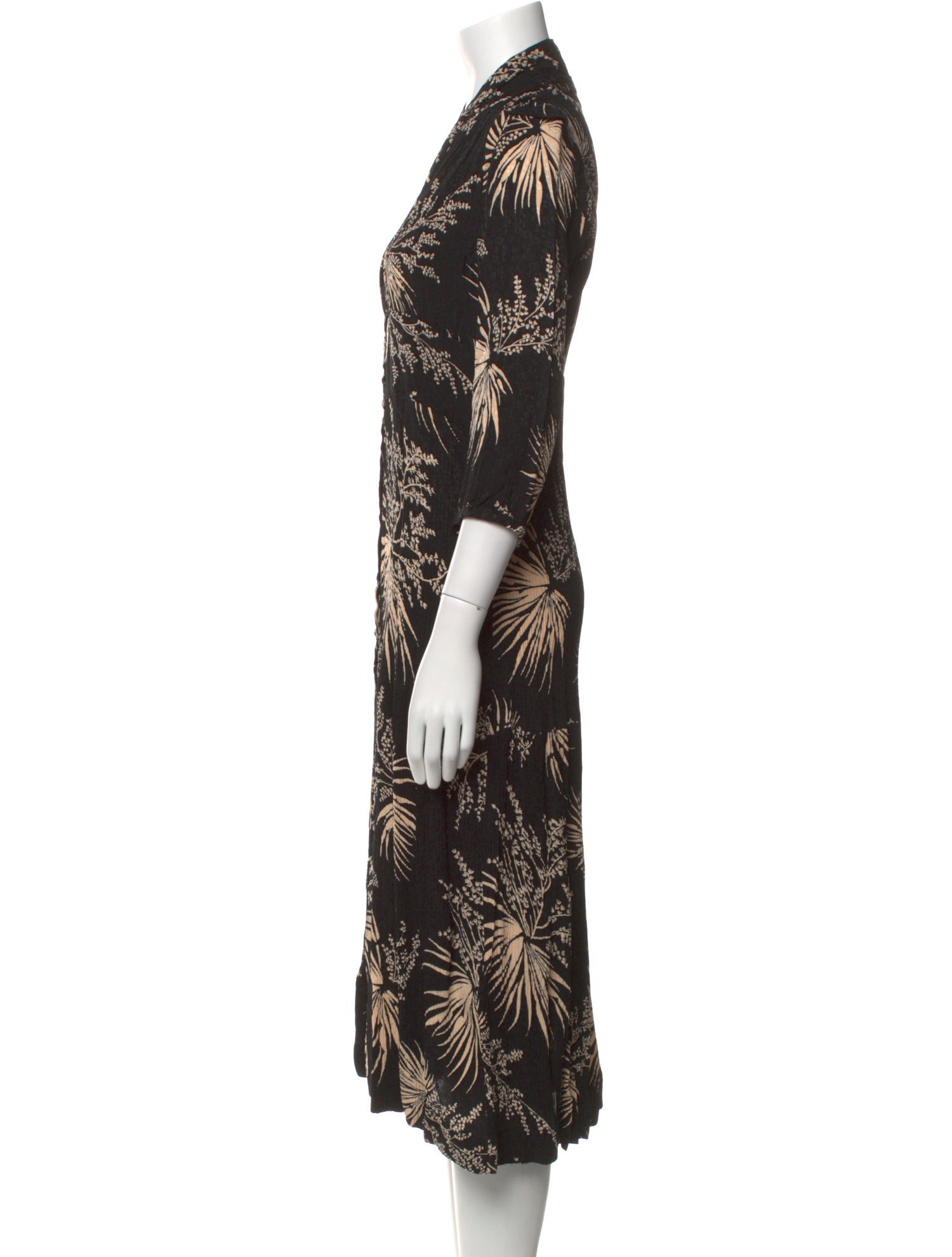 BA&SH Floral Print Long Dress