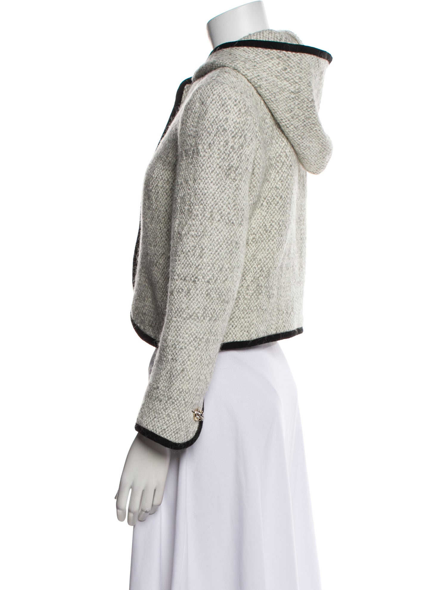 BA&SH Wool Tweed Pattern Evening Jacket