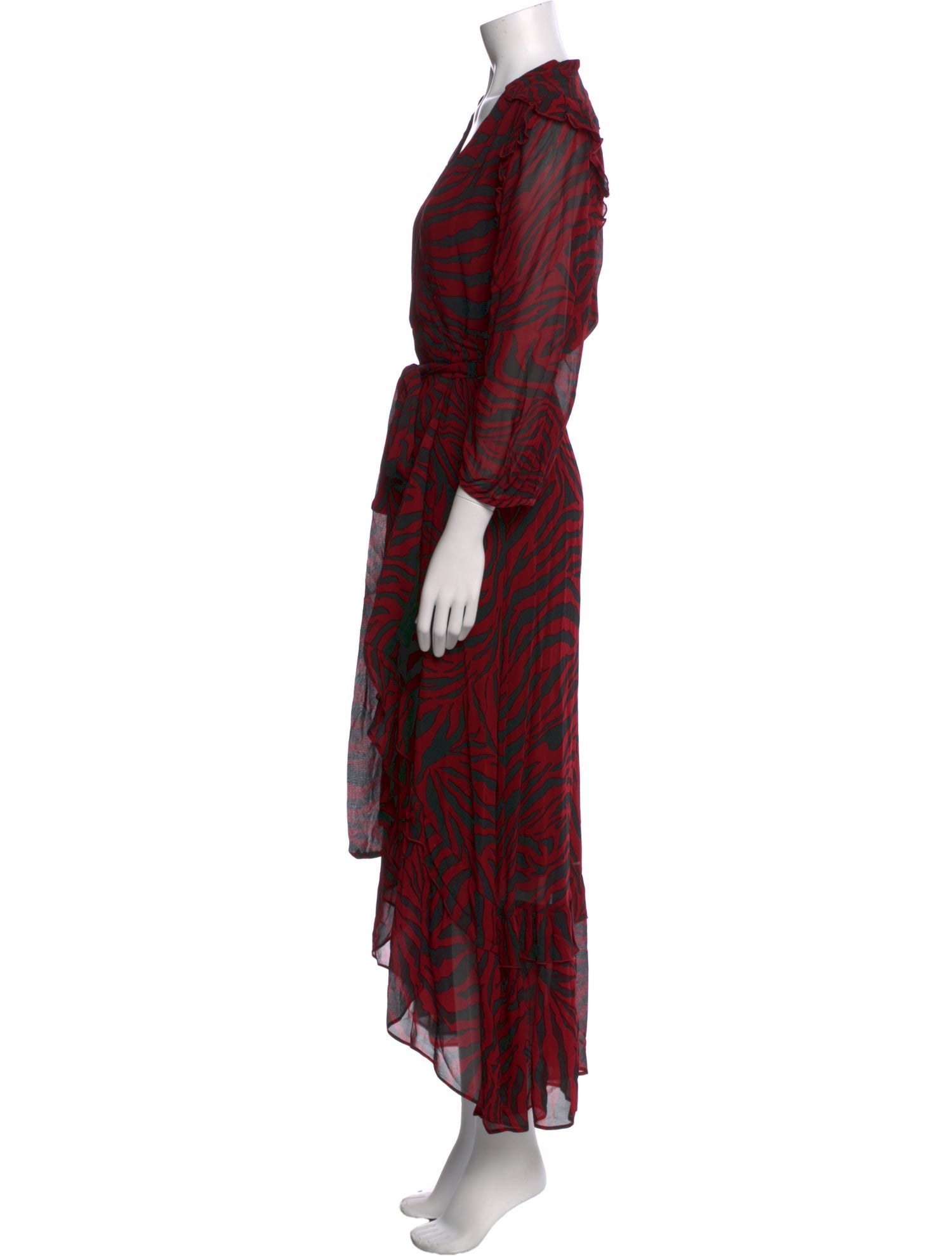 BA&SH Printed Long Dress