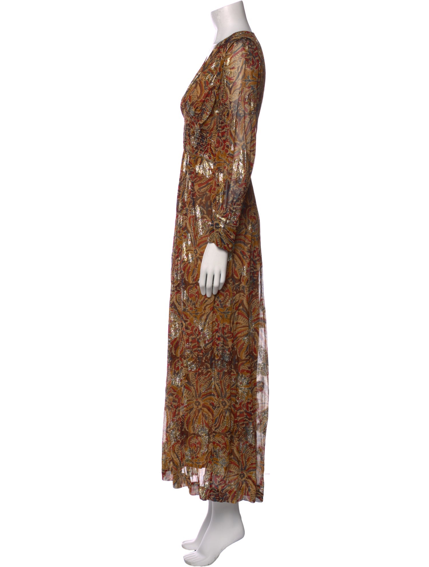 BA&SH Printed Long Dress