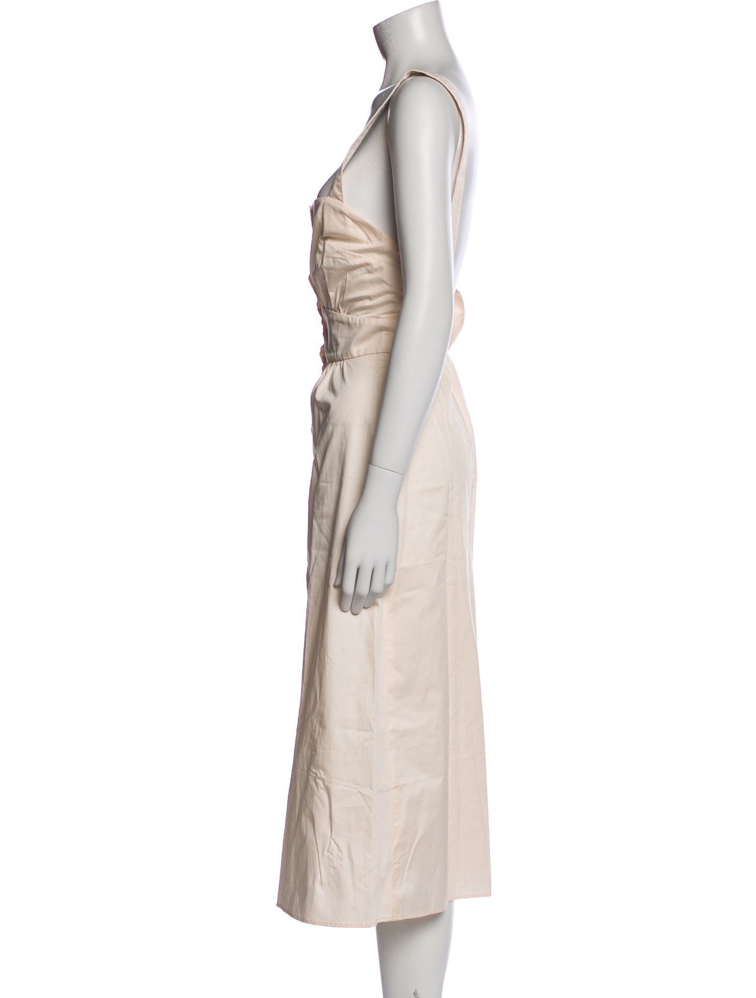 BA&SH Square Neckline Midi Length Dress