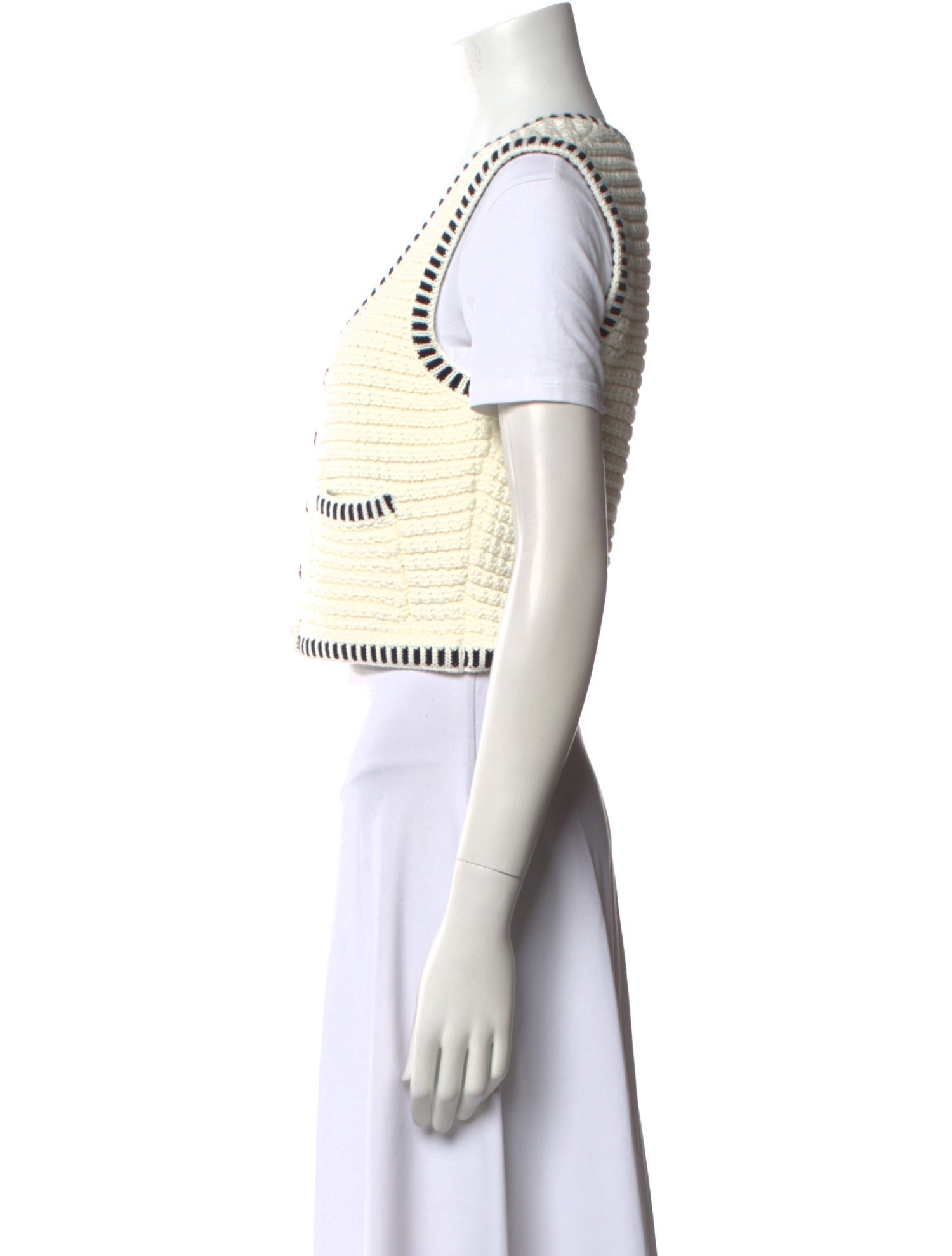 BA&SH Printed Scoop Neck Sweater