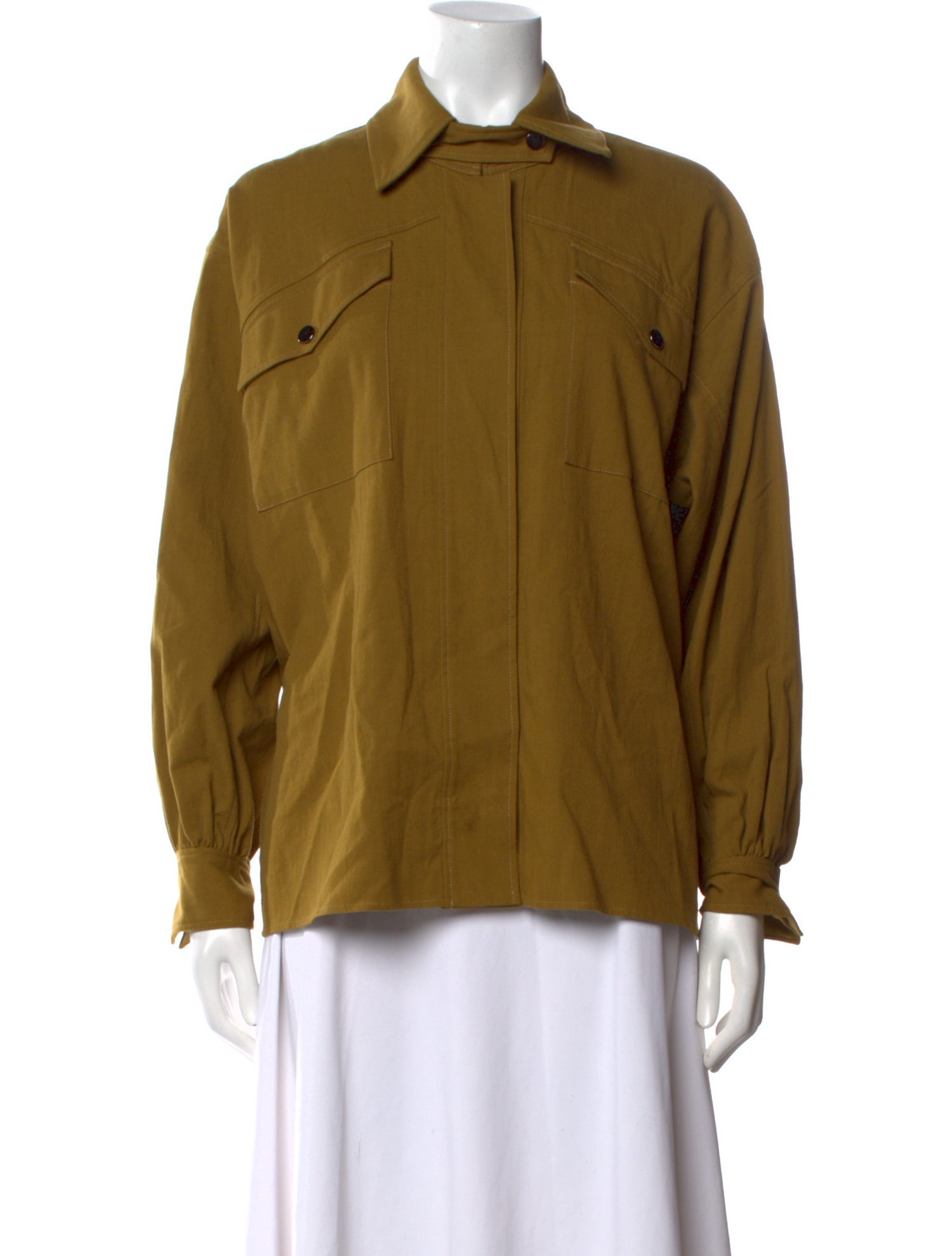 BA&SH Long Sleeve Button-Up Top