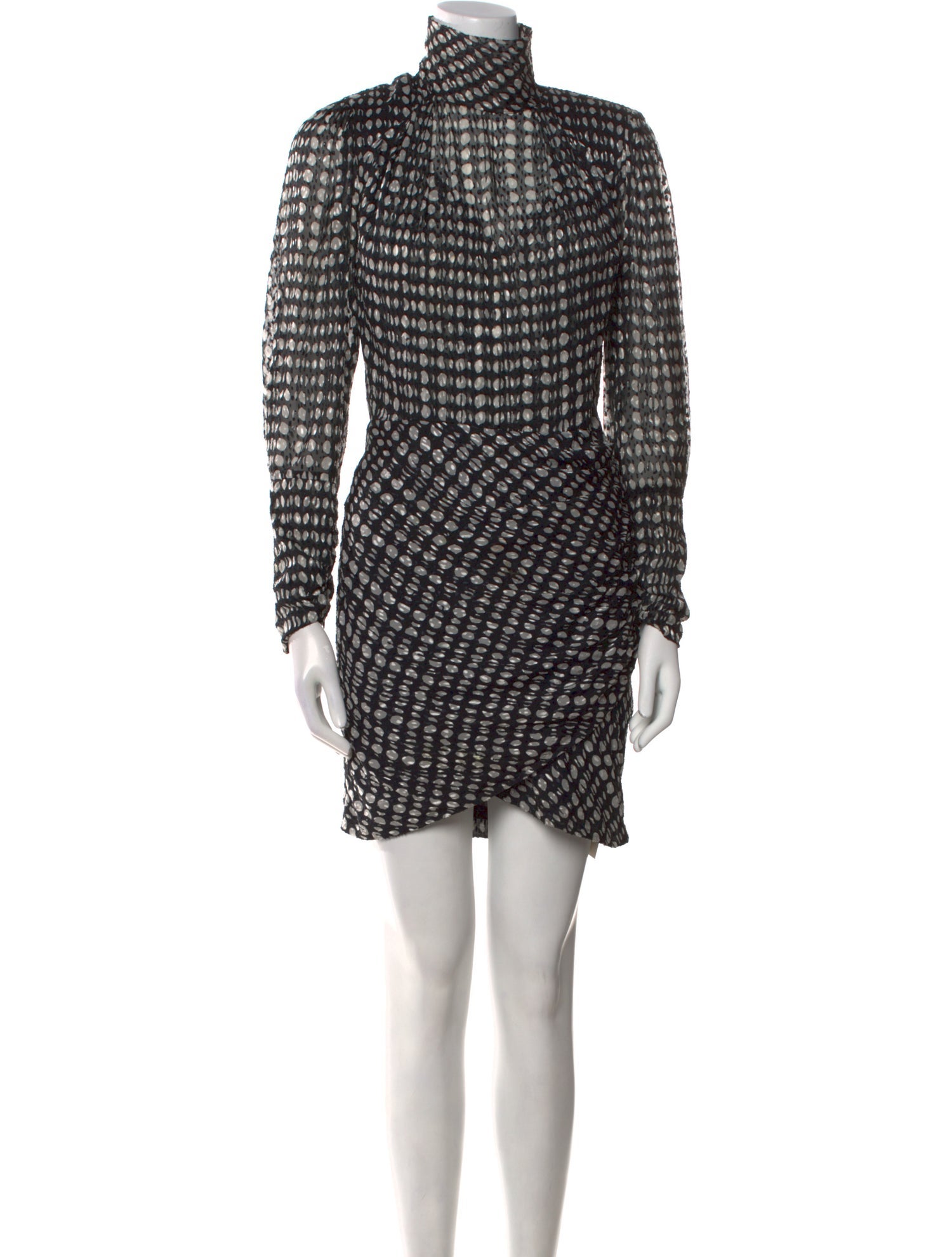 BA&SH Polka Dot Print Mini Dress