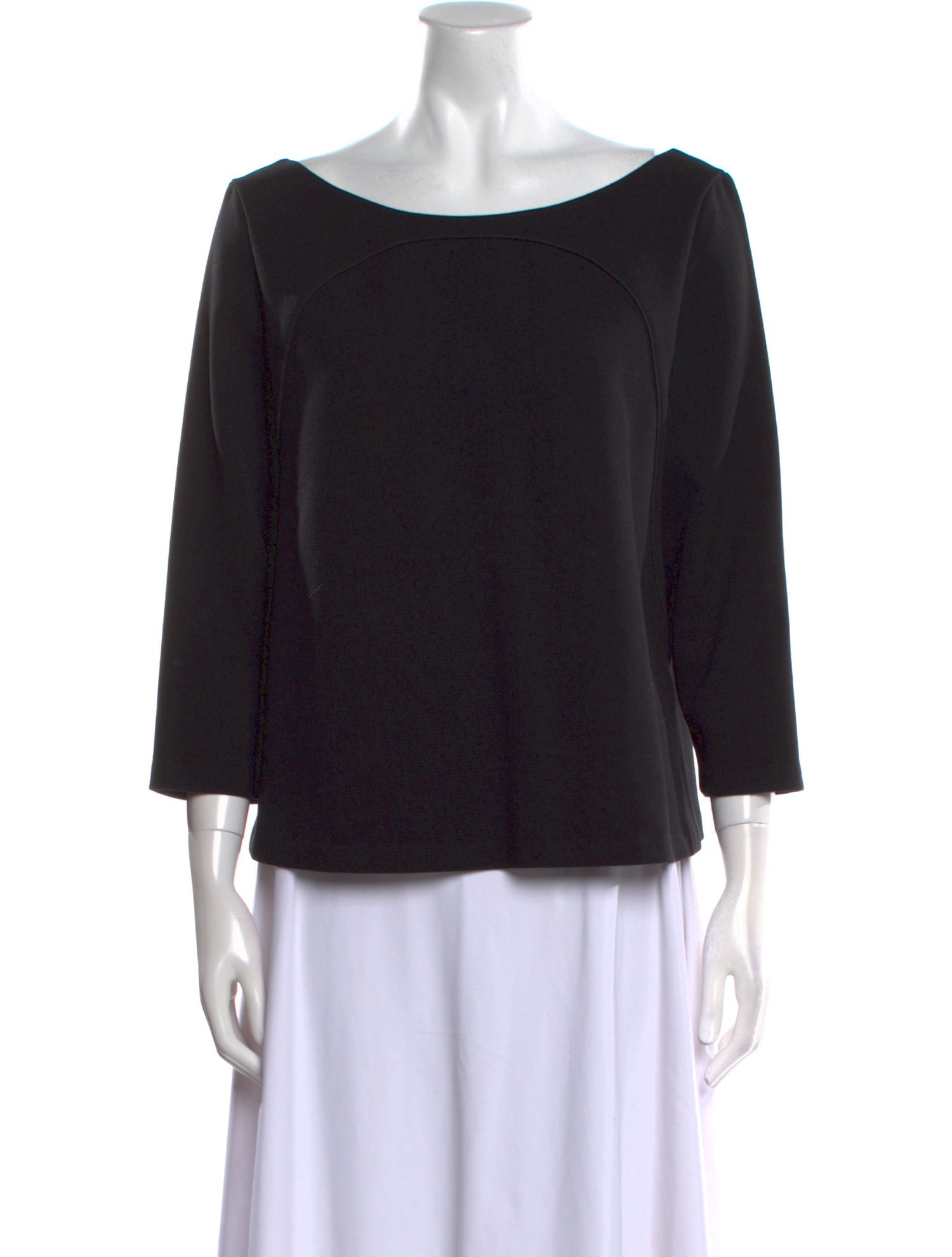 BA&SH Scoop Neck Three-Quarter Sleeve Blouse