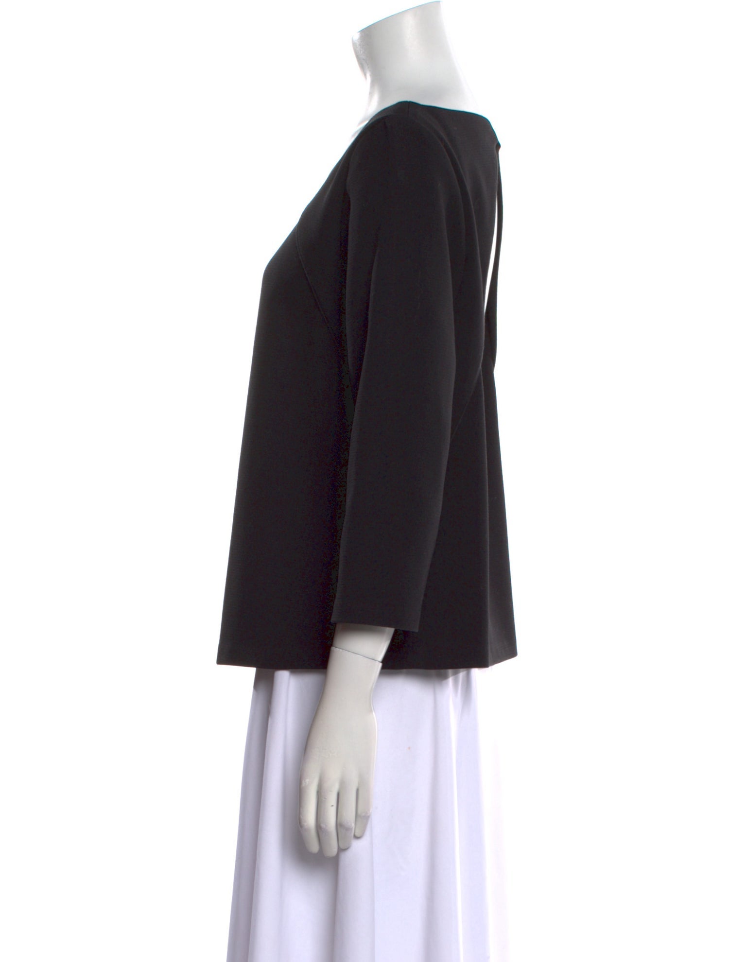 BA&SH Scoop Neck Three-Quarter Sleeve Blouse