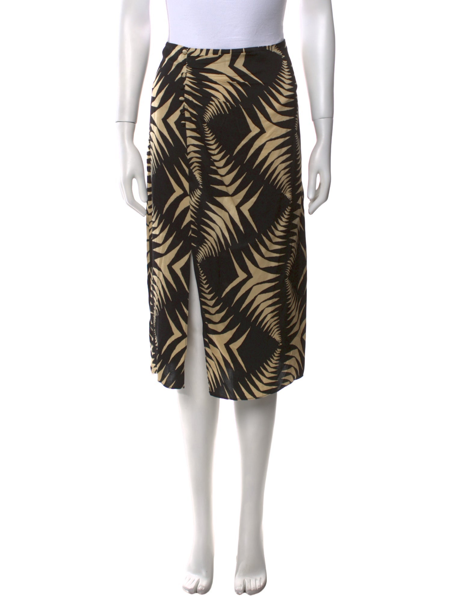 BA&SH Printed Knee-Length Skirt w/ Tags