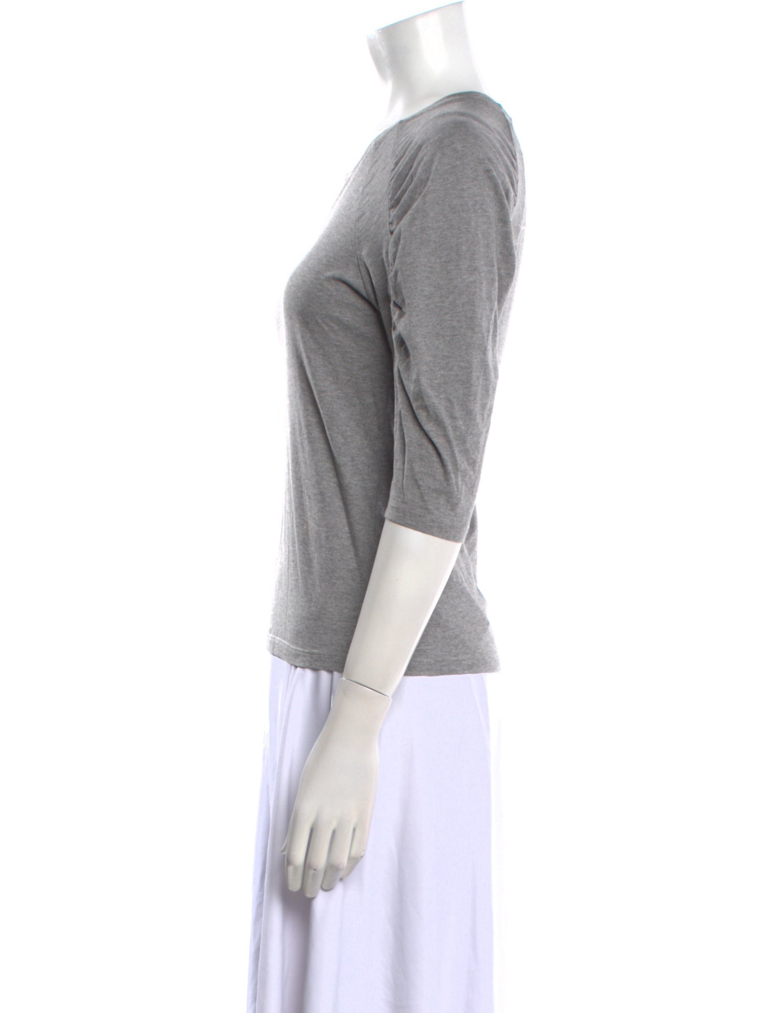 BA&SH Crew Neck Three-Quarter Sleeve T-Shirt