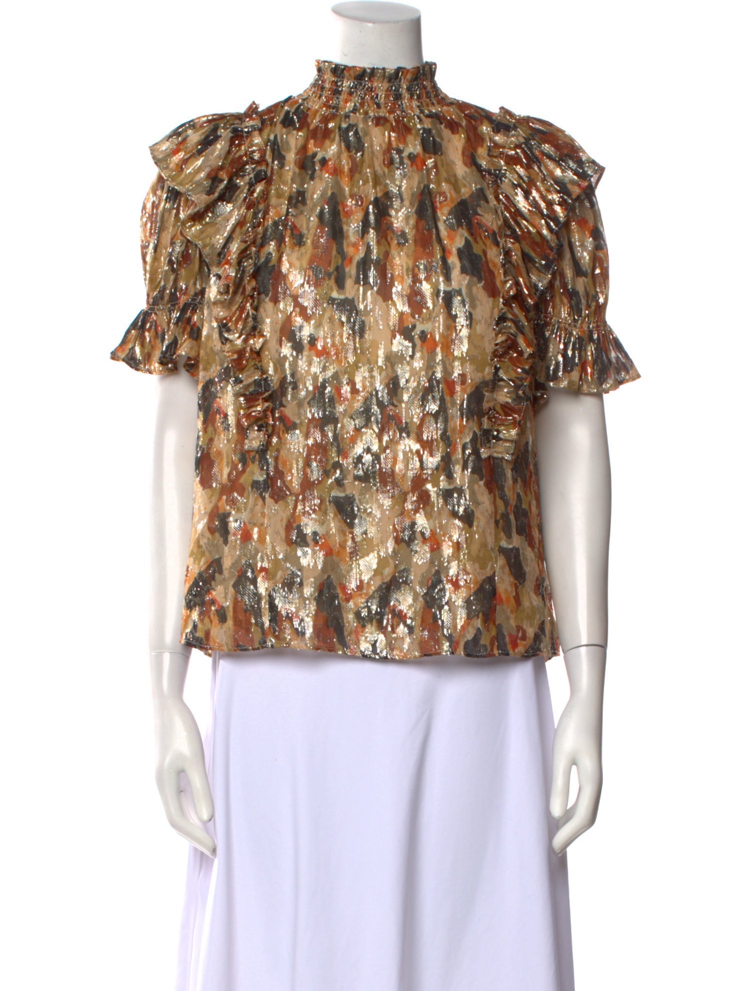 BA&SH Silk Printed Blouse