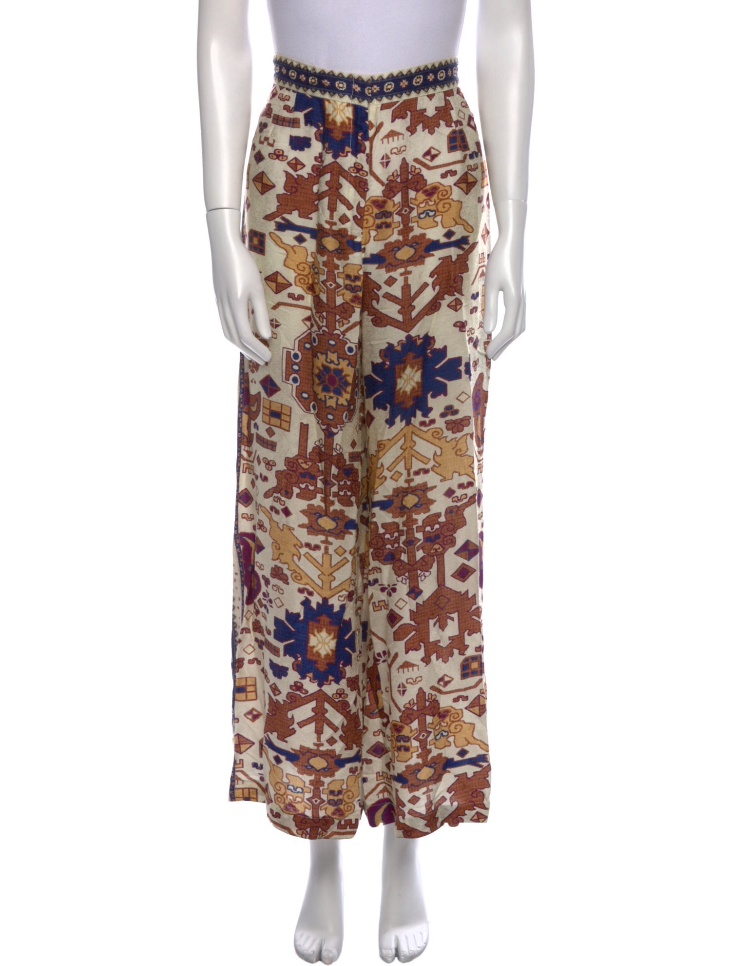 BA&SH Floral Print Wide Leg Pants