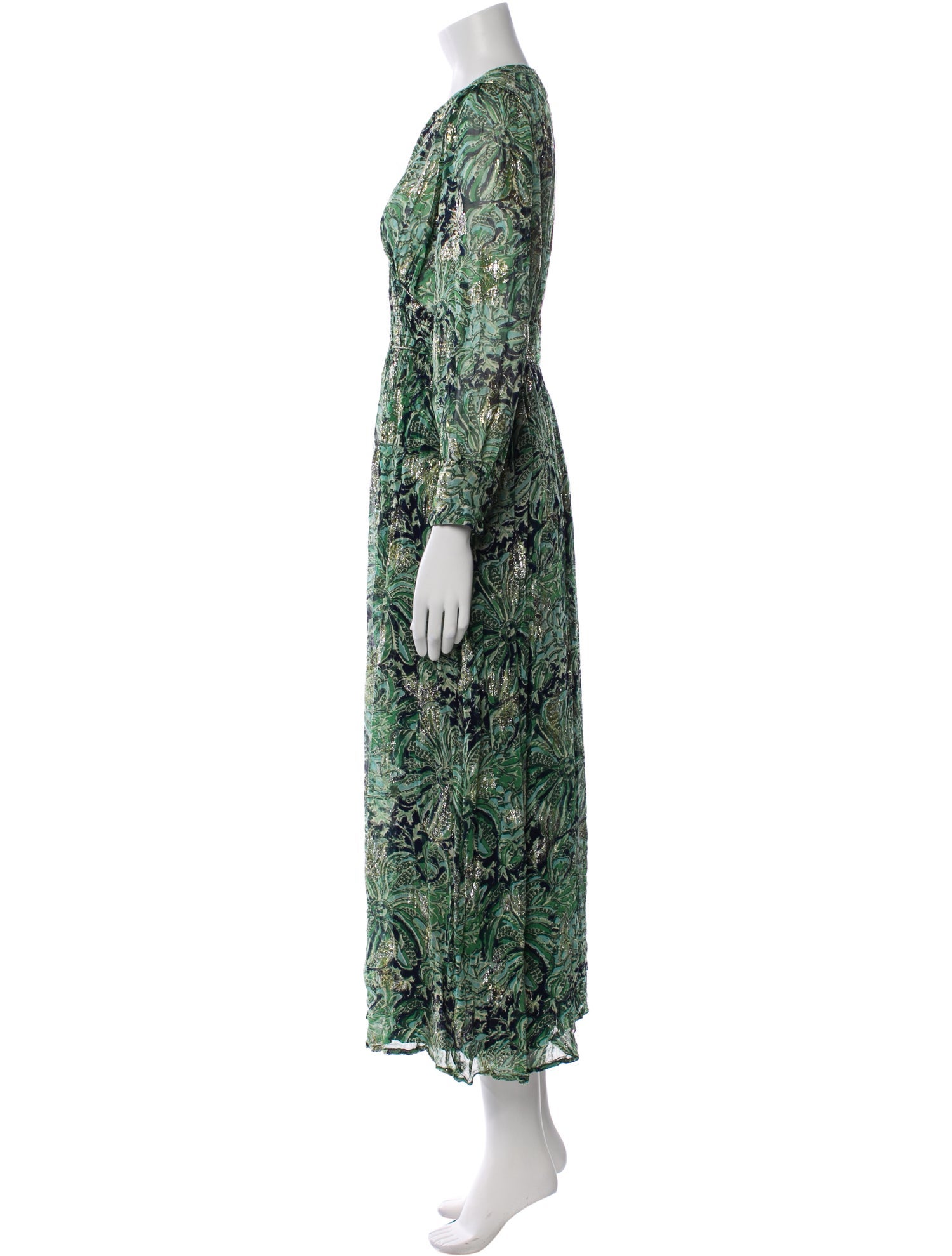 BA&SH Printed Long Dress