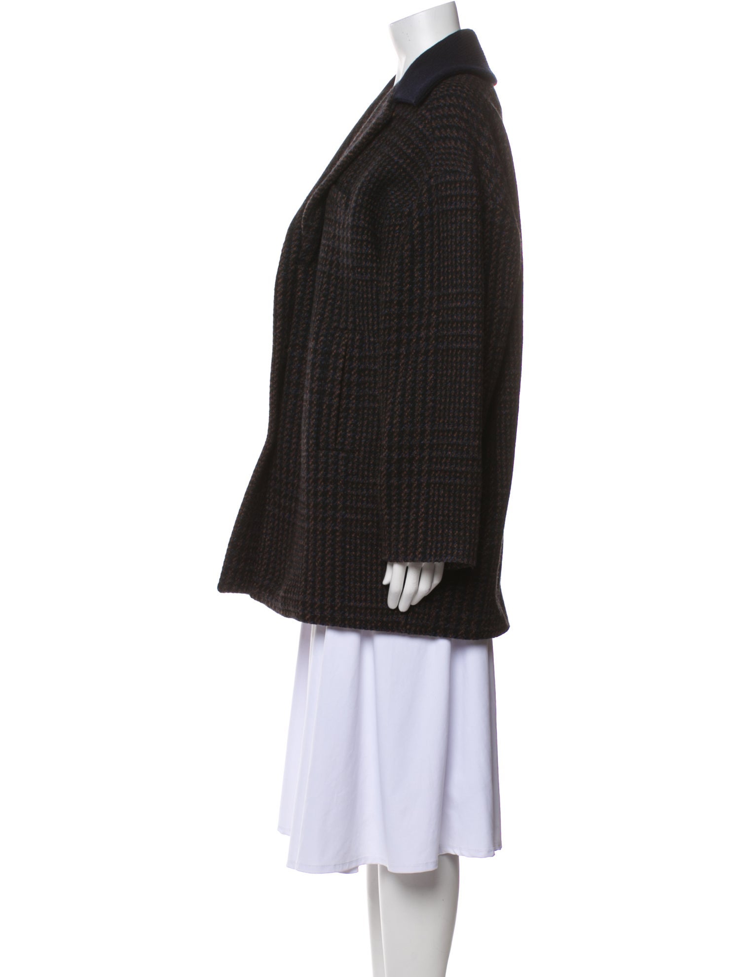 BA&SH Wool Houndstooth Print Jacket