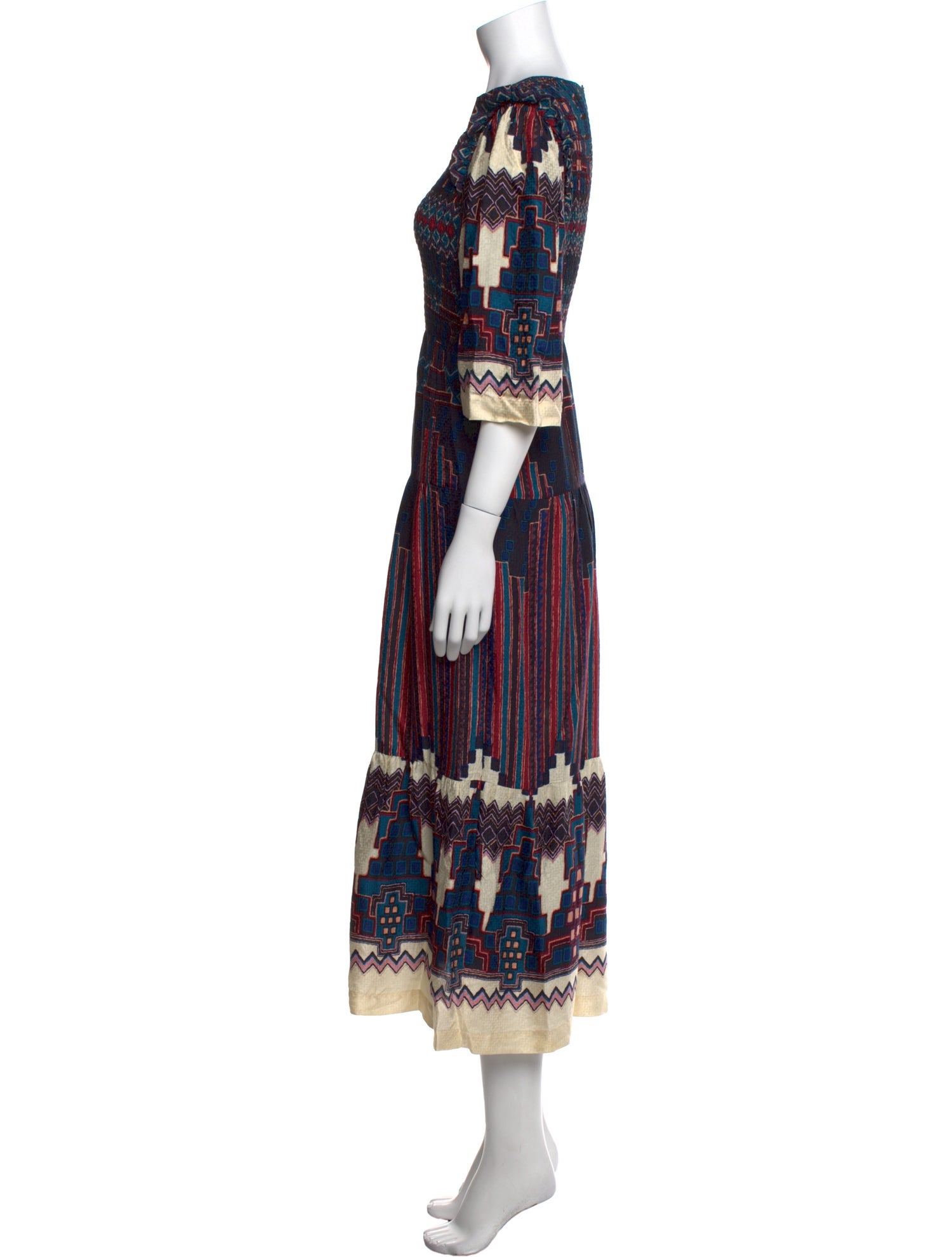 BA&SH Printed Long Dress