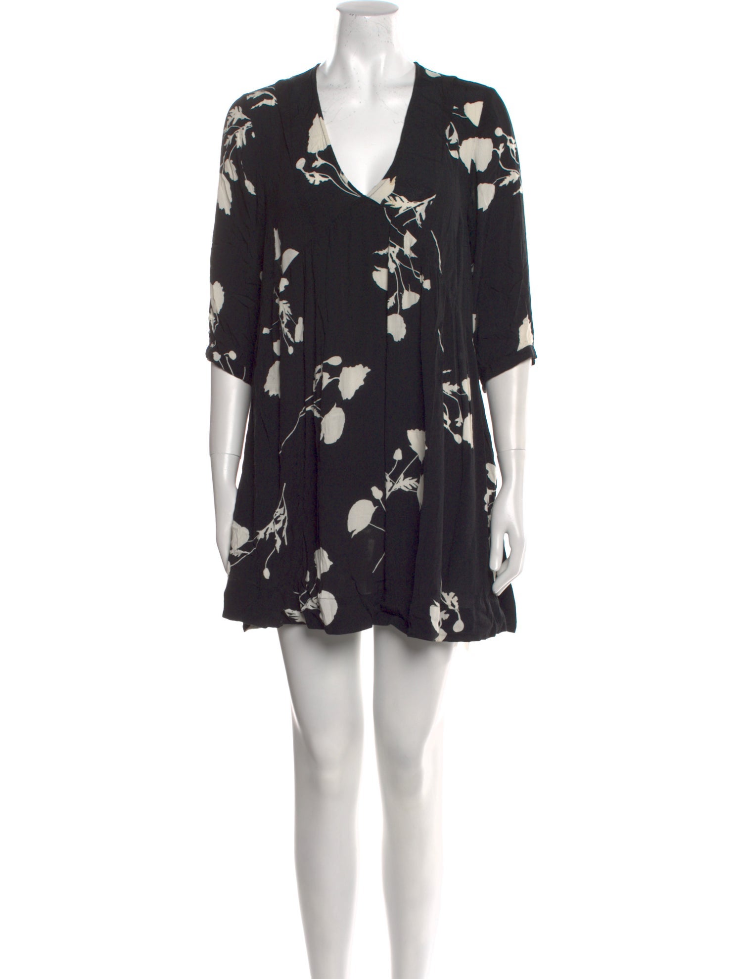BA&SH Floral Print Mini Dress