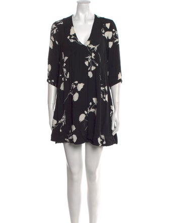 BA&SH Floral Print Mini Dress