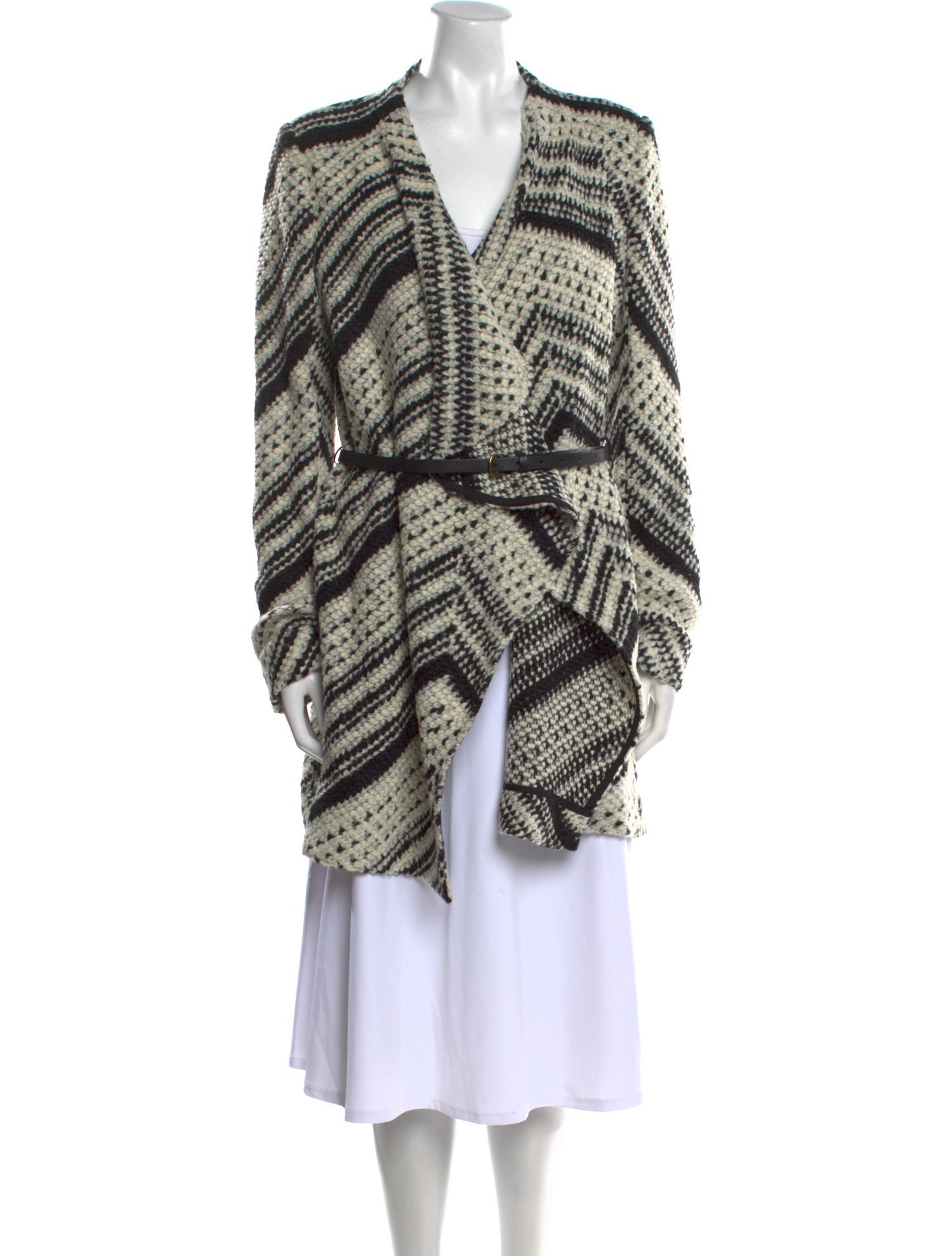 BA&SH Striped V-Neck Sweater