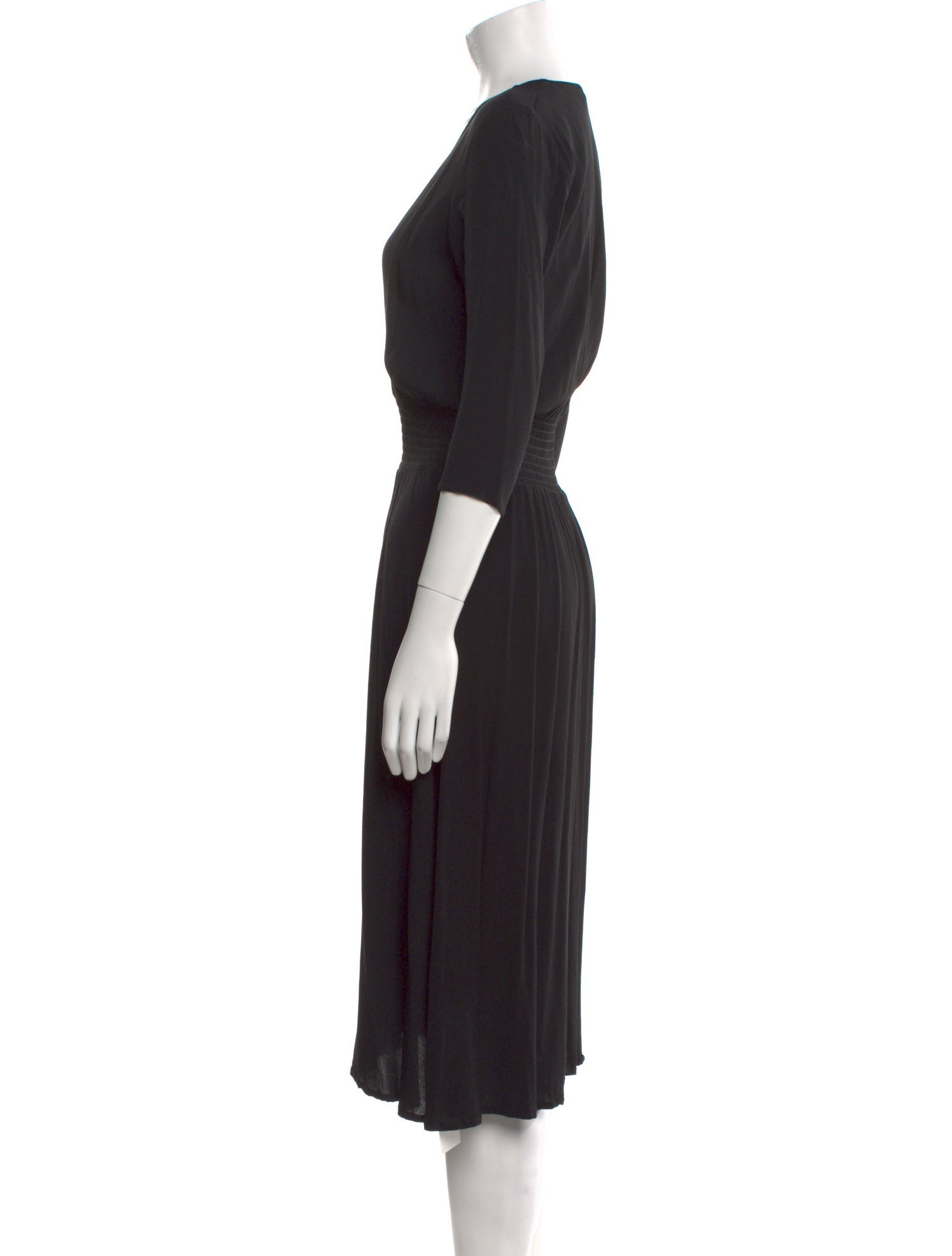 BA&SH V-Neck Midi Length Dress