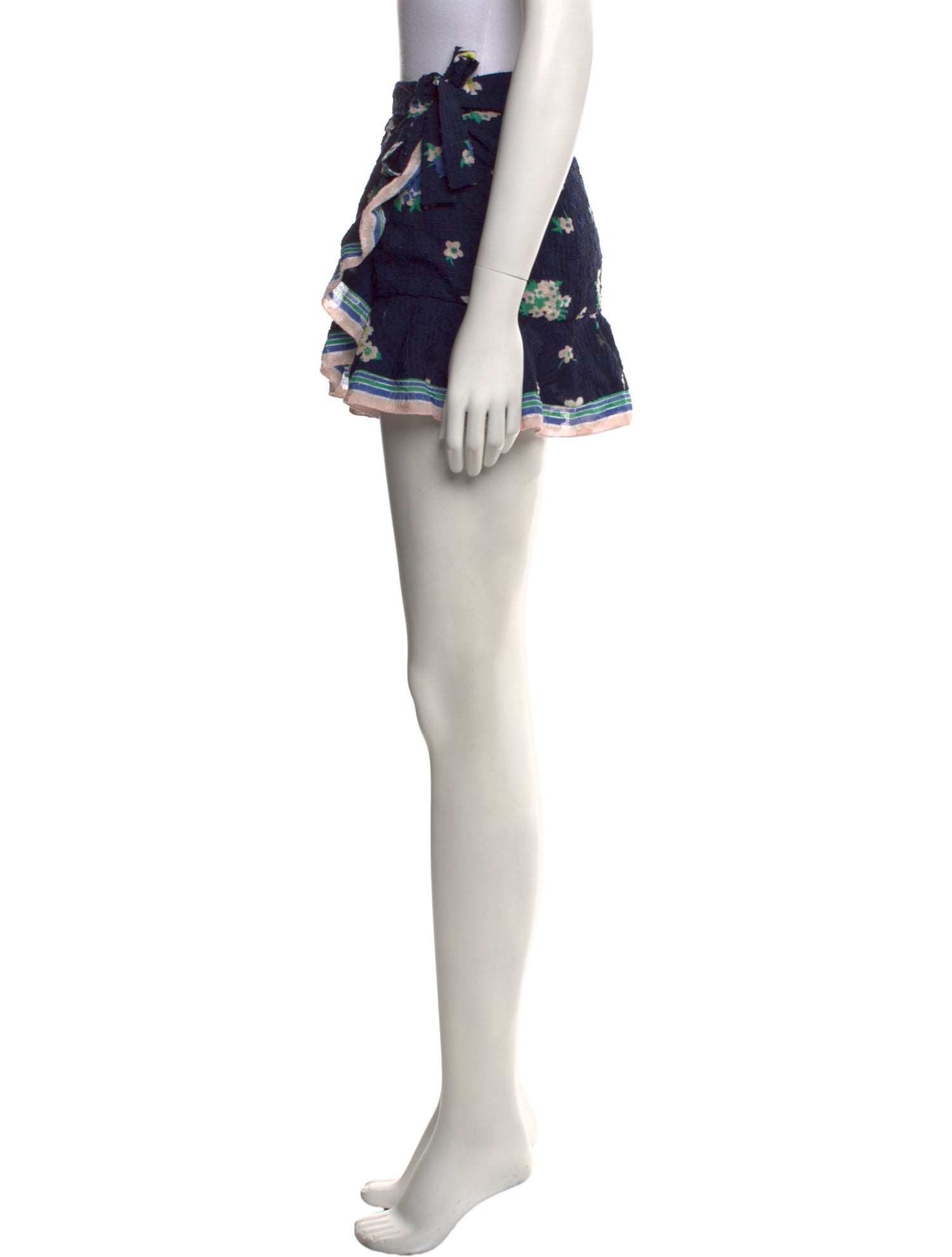 BA&SH Floral Print Mini Skirt