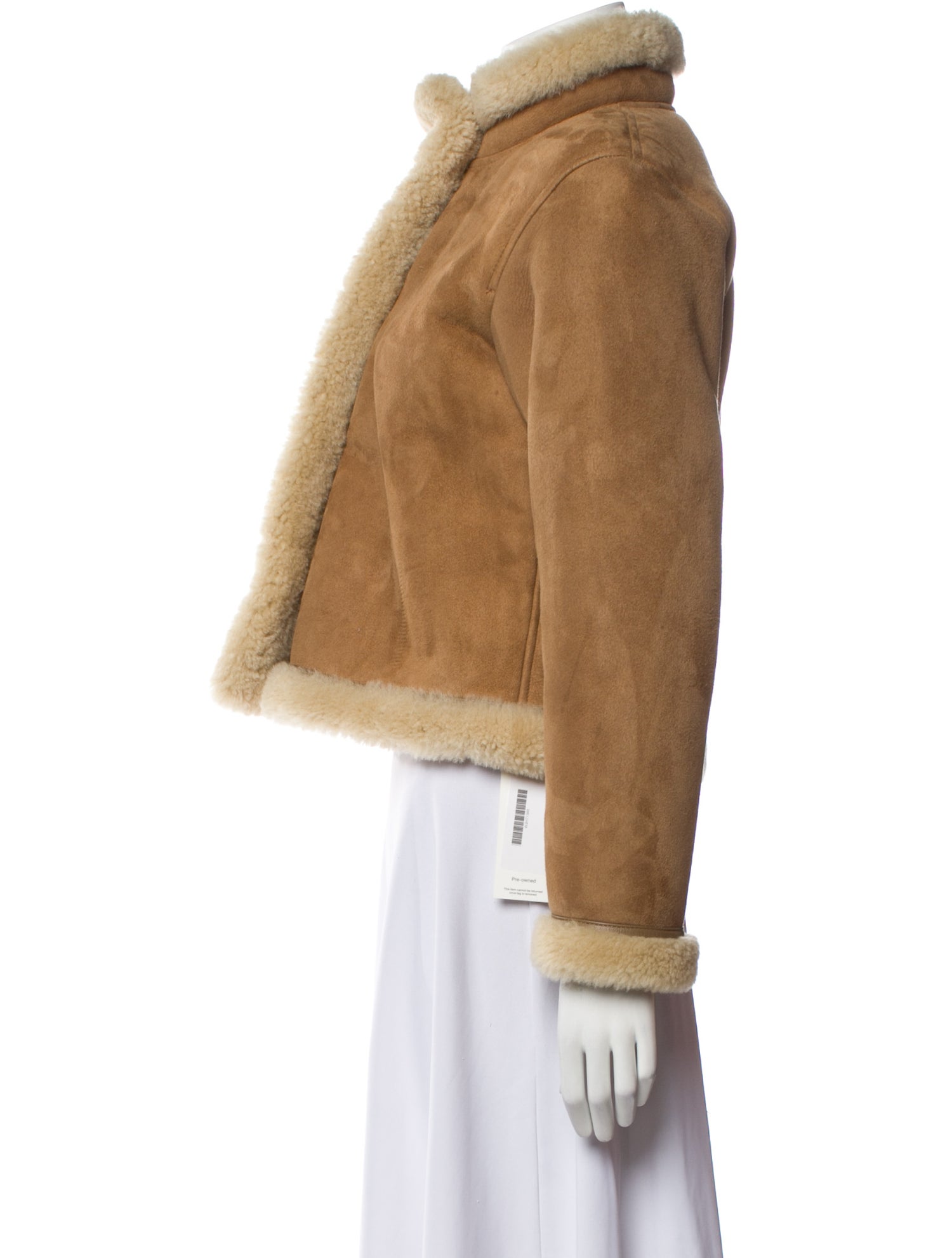 BA&SH Lambskin Faux Fur Jacket