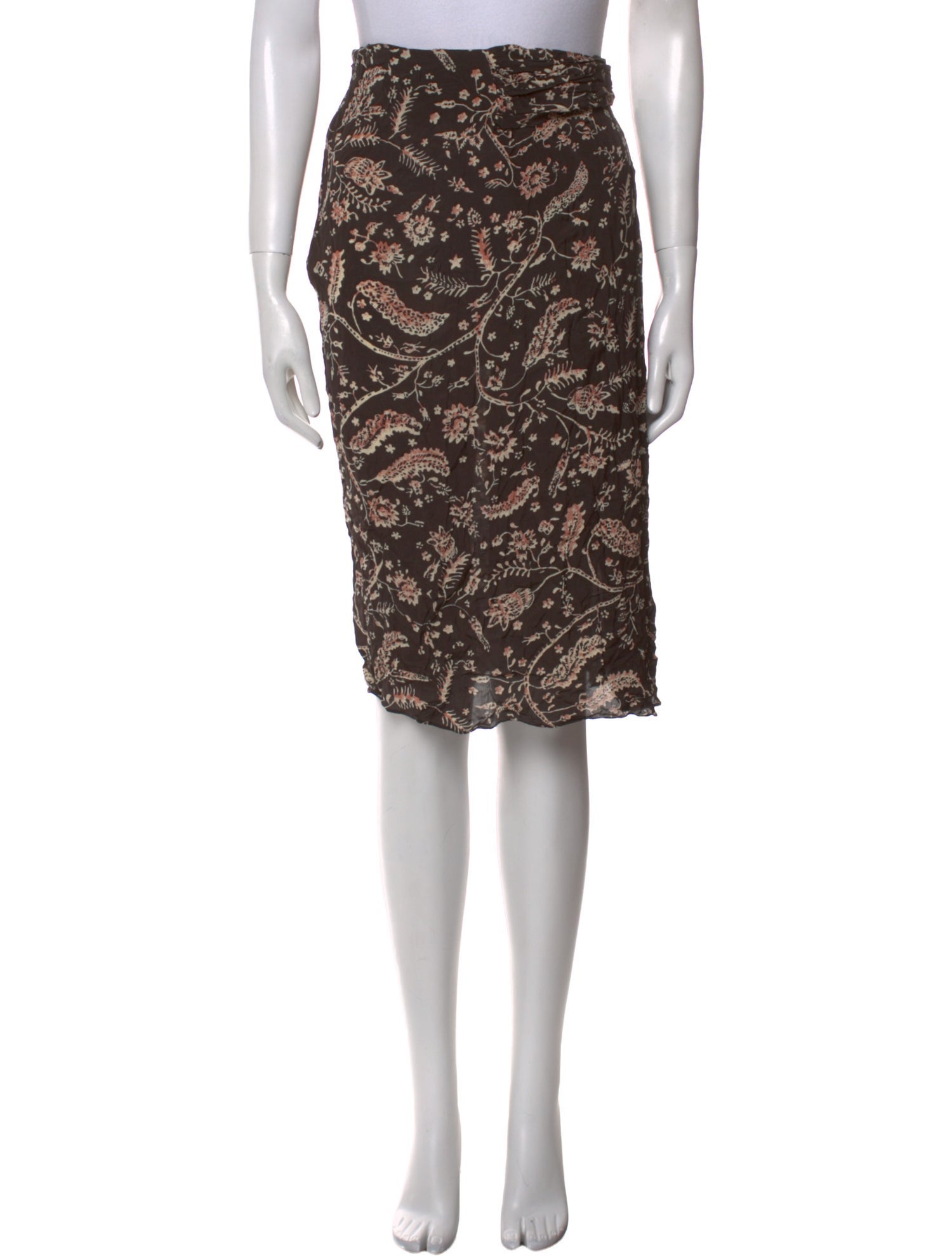 BA&SH Printed Knee-Length Skirt