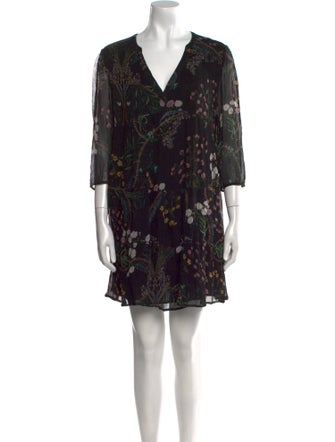 BA&SH Floral Print Mini Dress