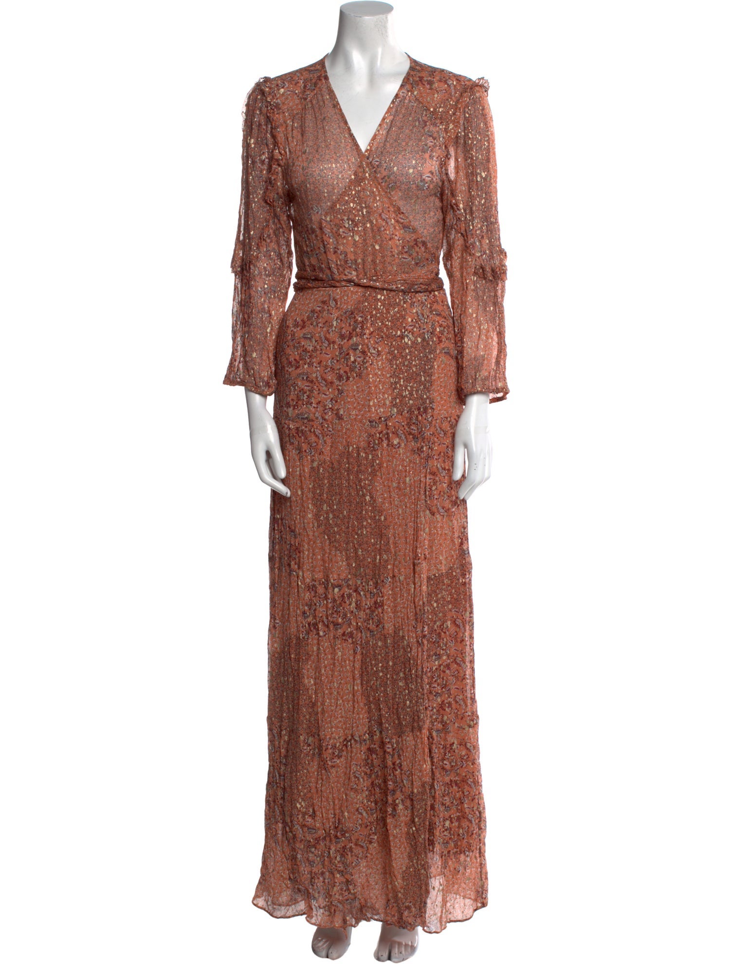 BA&SH V-Neck Long Dress