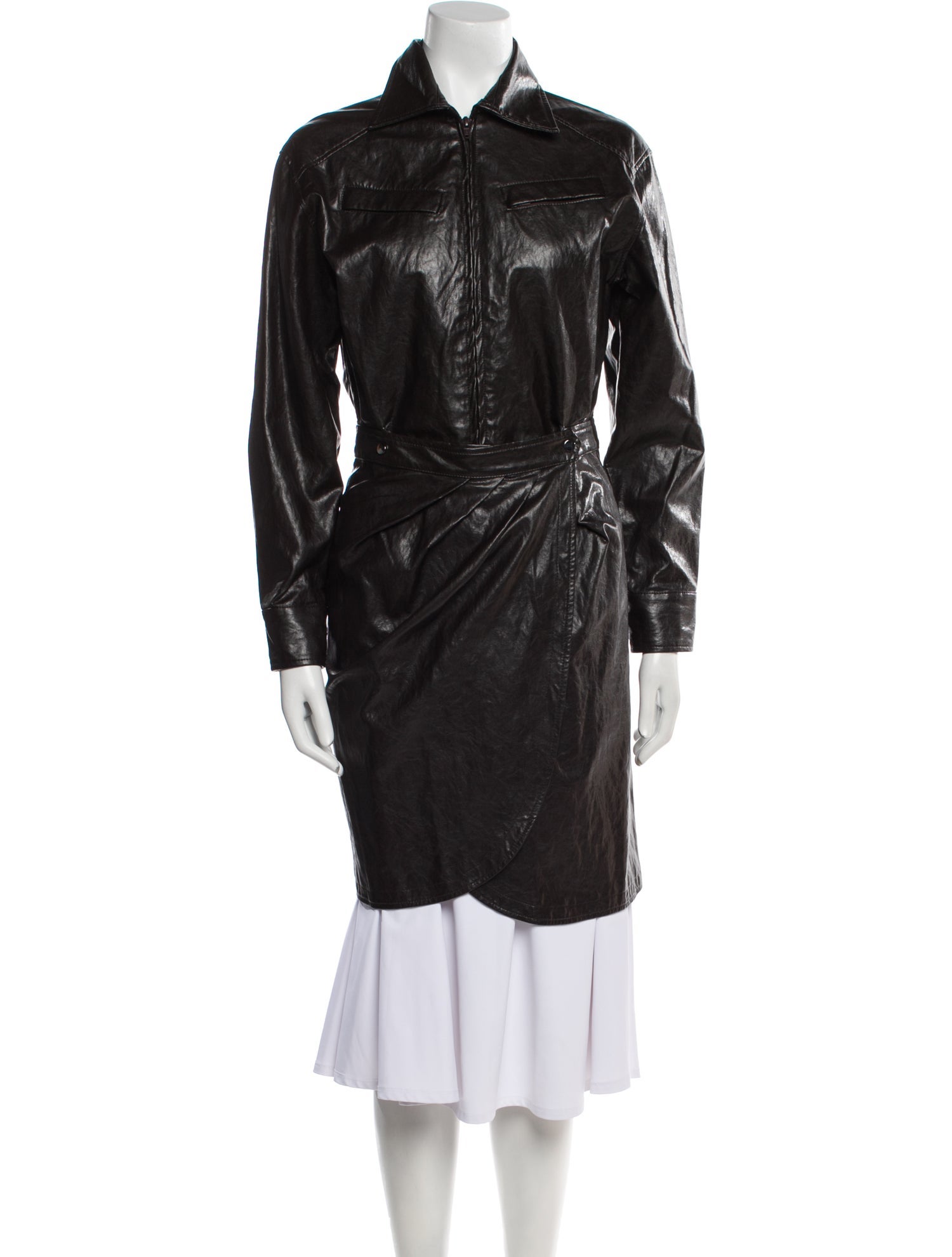 BA&SH Faux Leather Jacket