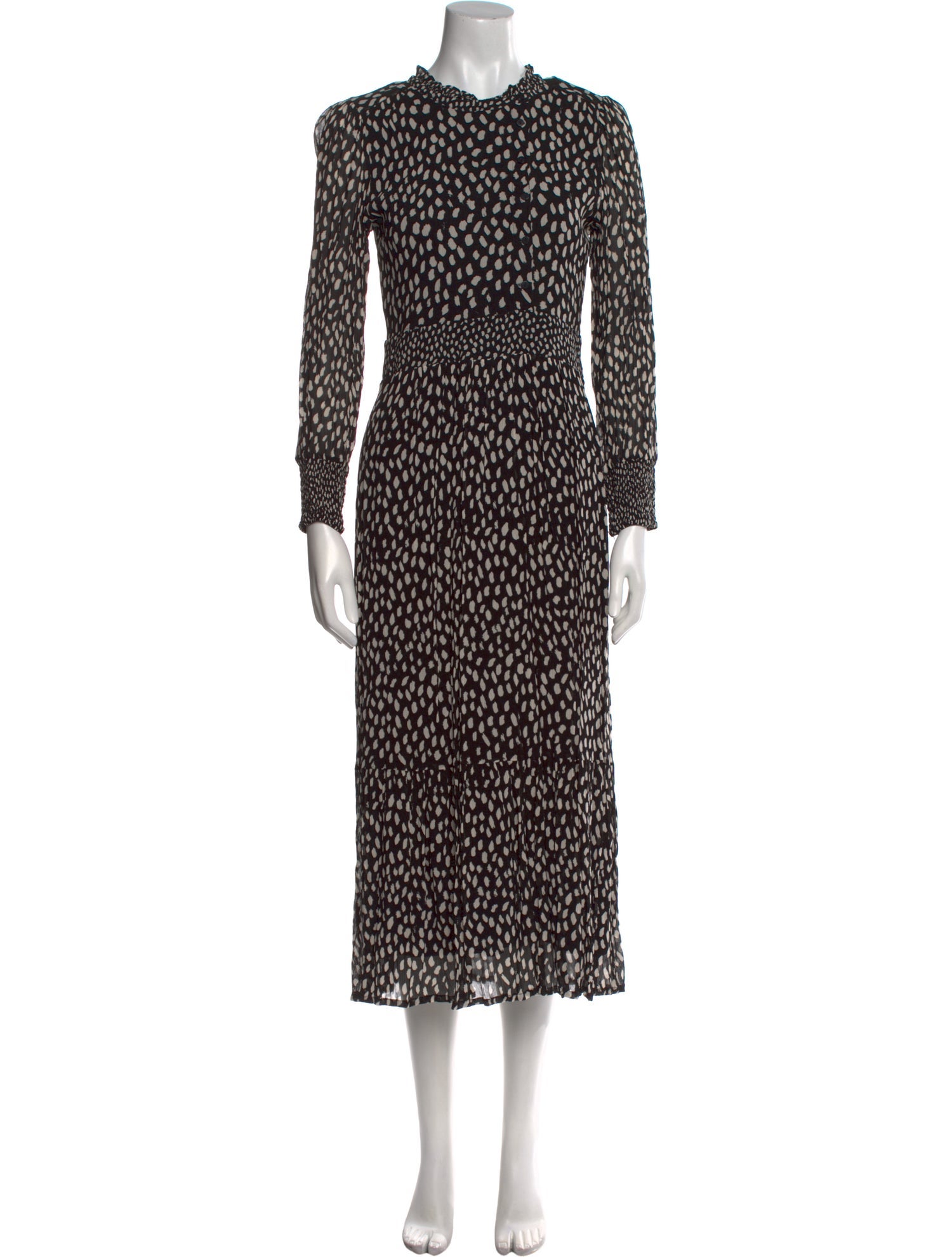 BA&SH Printed Long Dress