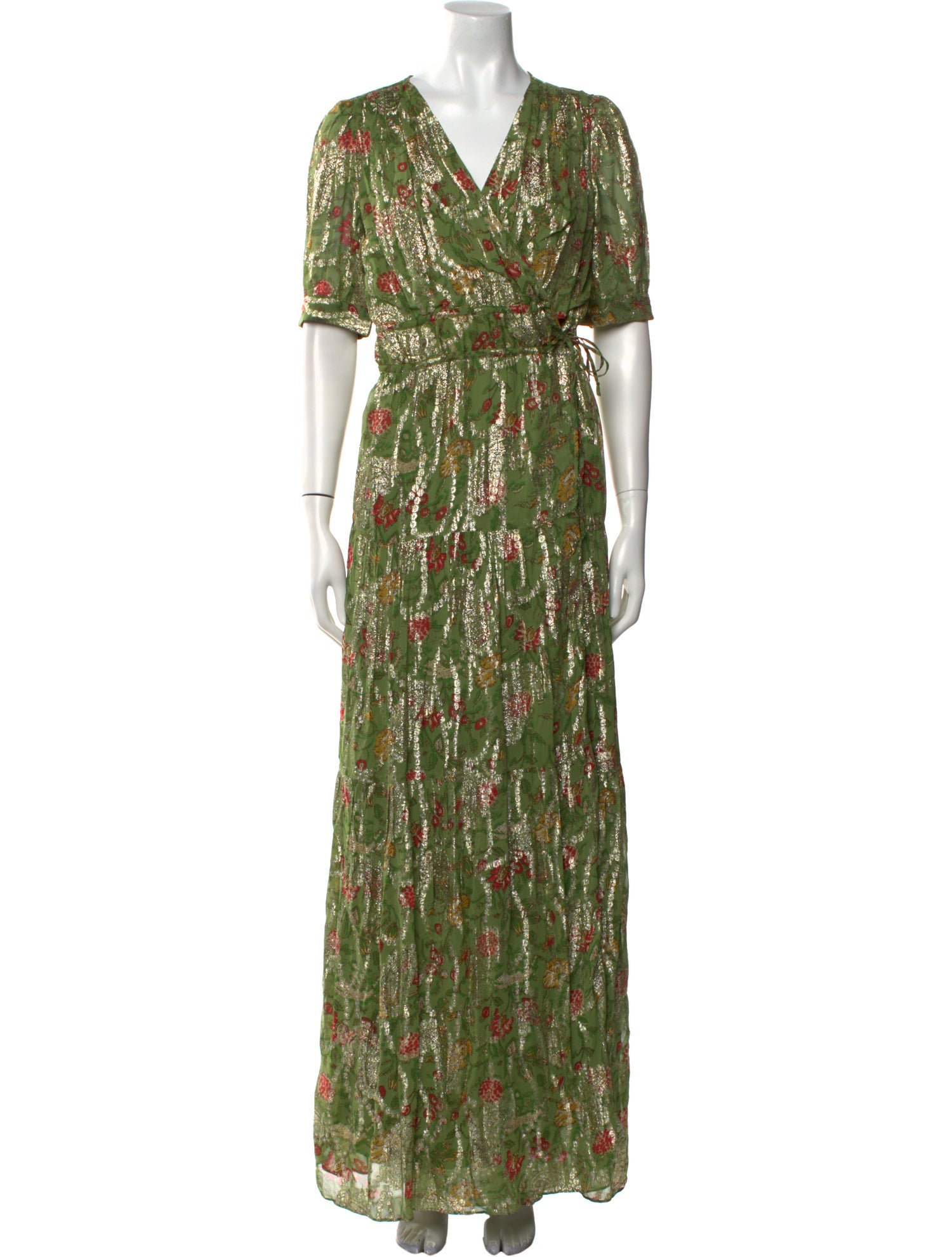 BA&SH Printed Long Dress