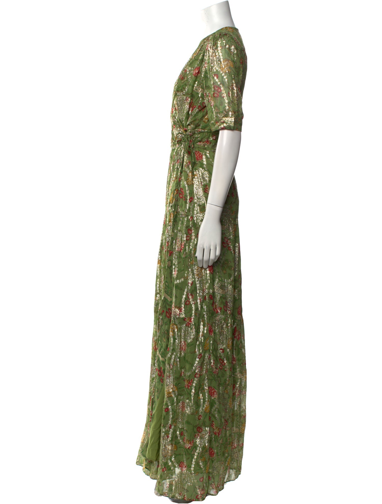 BA&SH Printed Long Dress